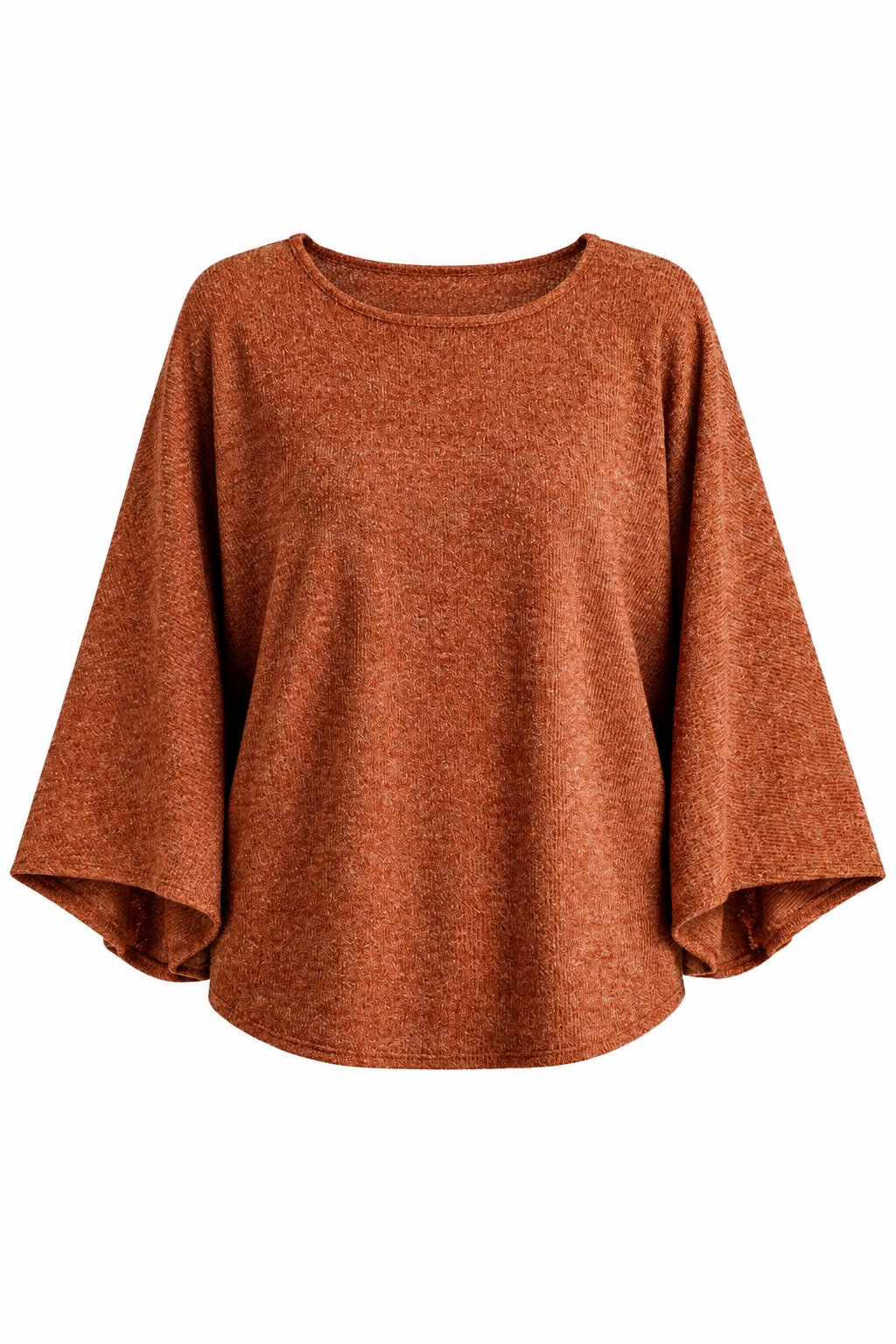 Soft Steps Brown Relaxed Knit Top