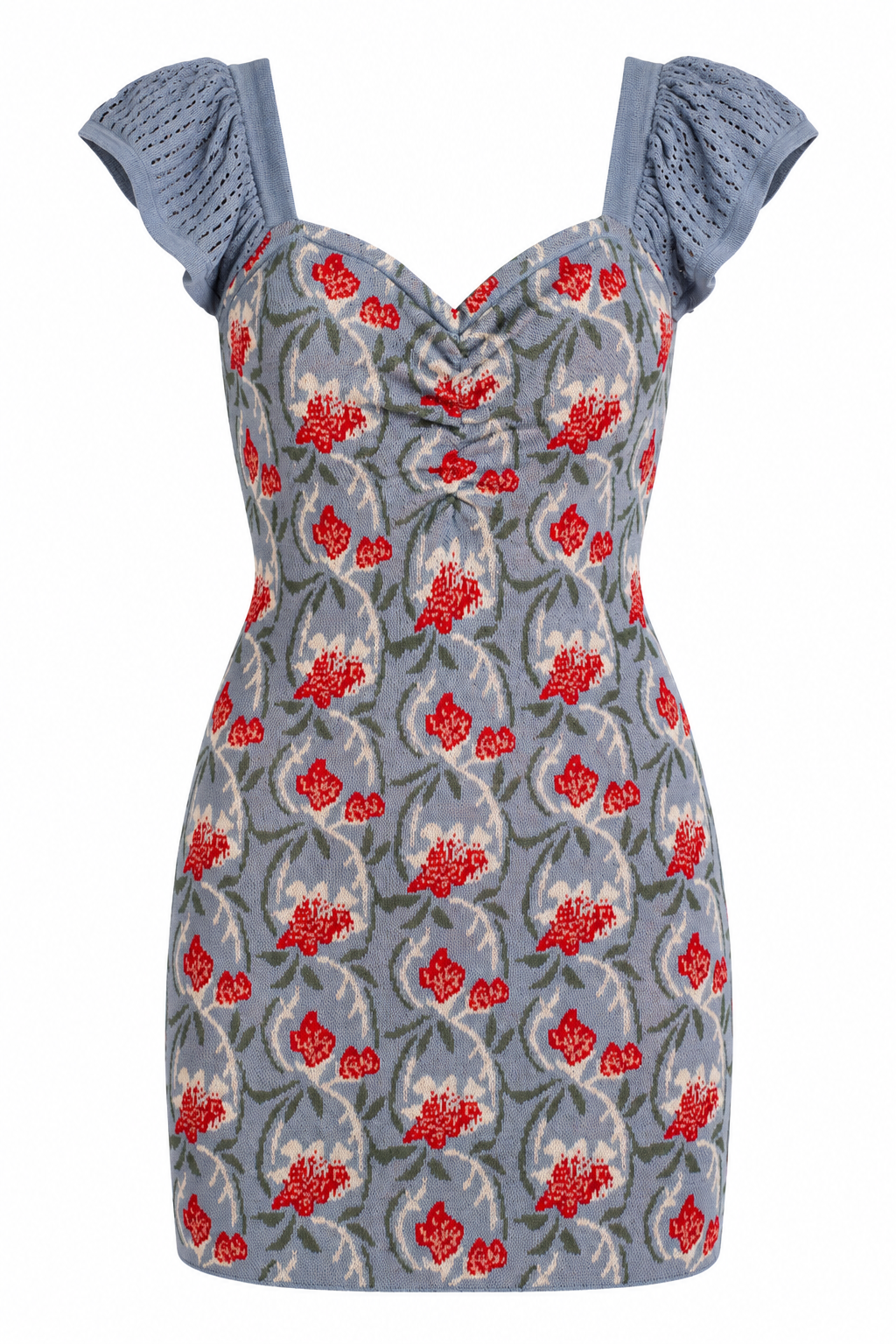 Picking Wildflowers Knit Floral Mini Dress