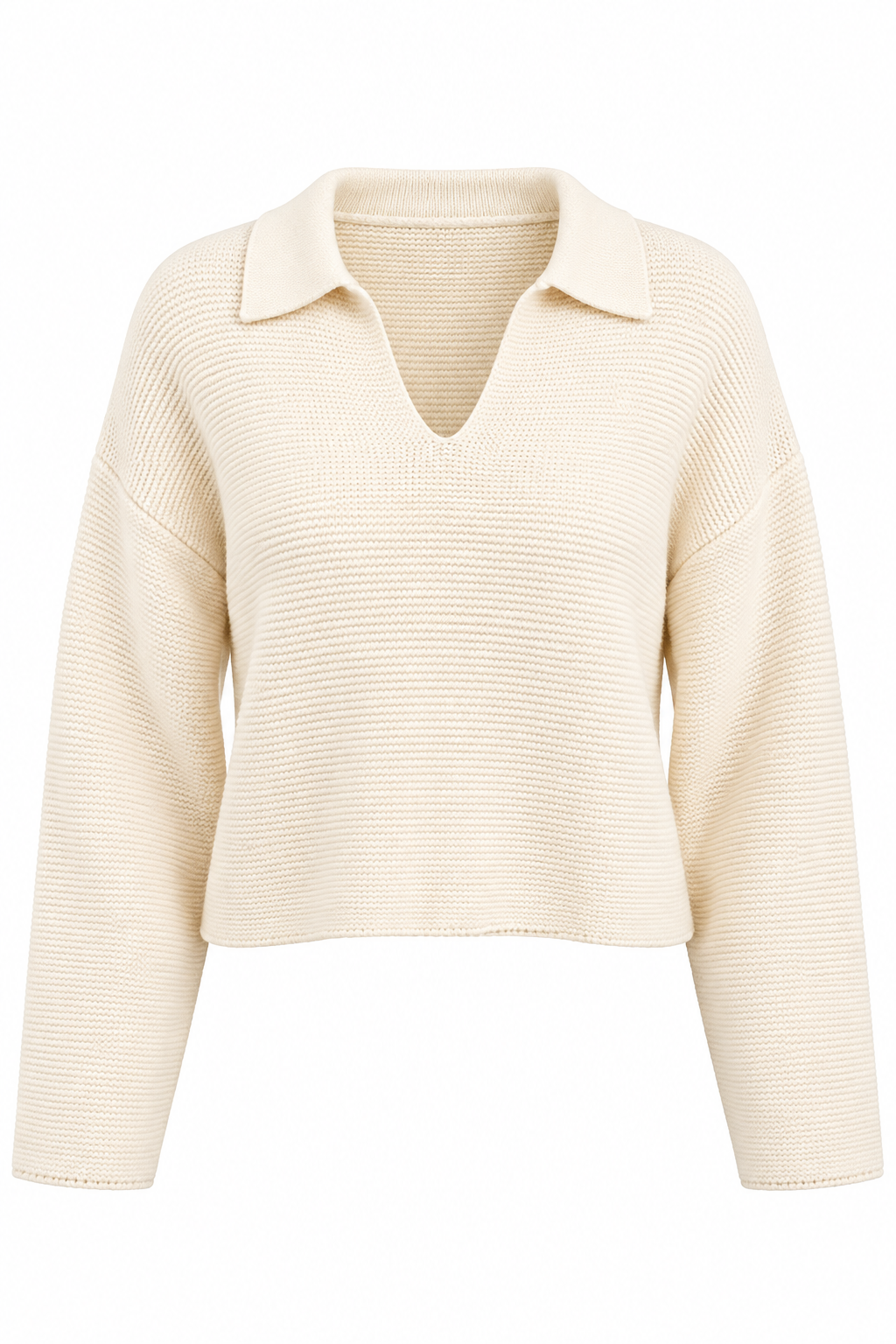 Most Requested Ivory Collared Sweater