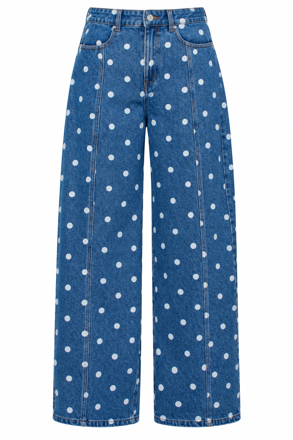 Spotted In Style Medium Wash Polka Dot Jeans