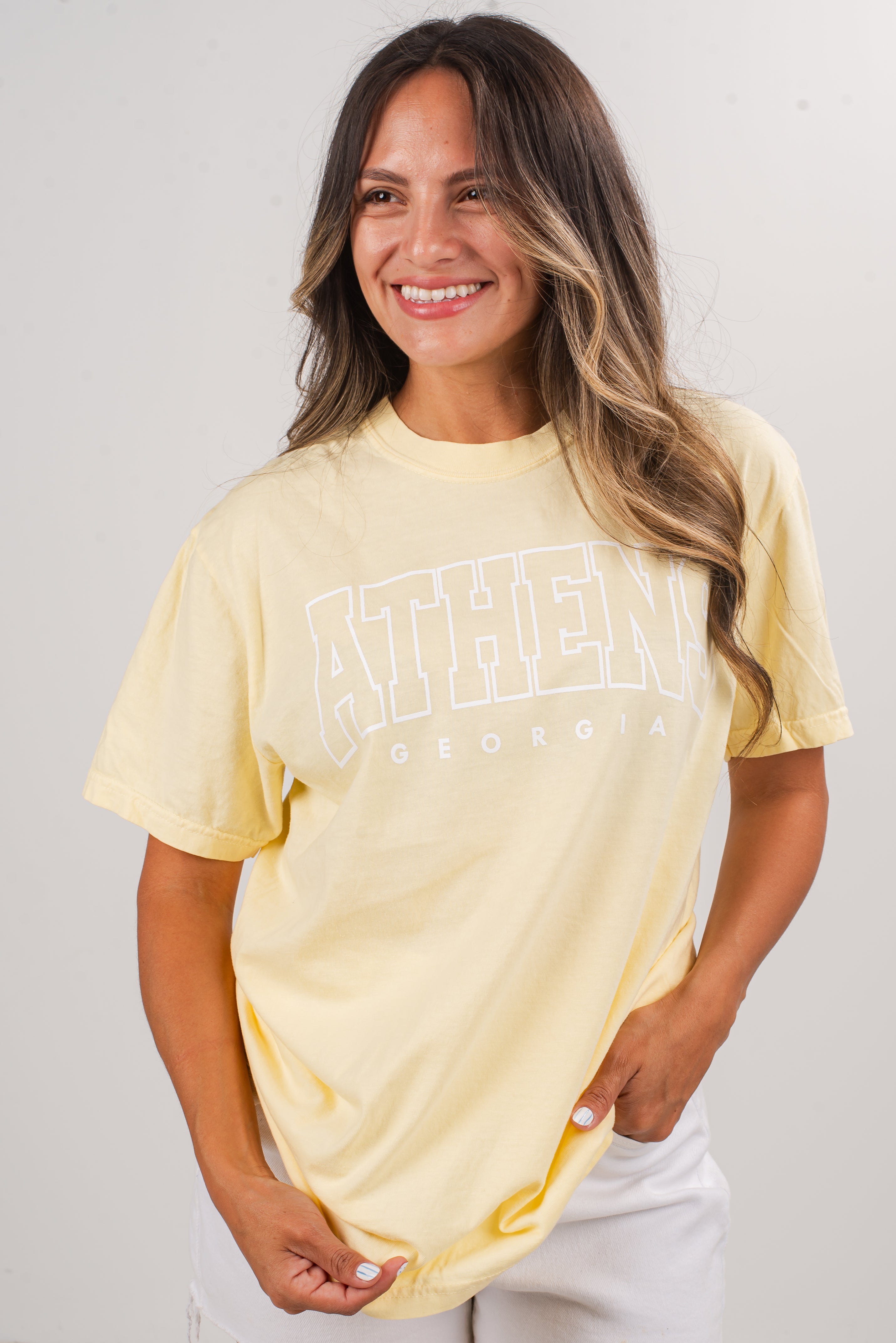 Yellow Athens Georgia Tee