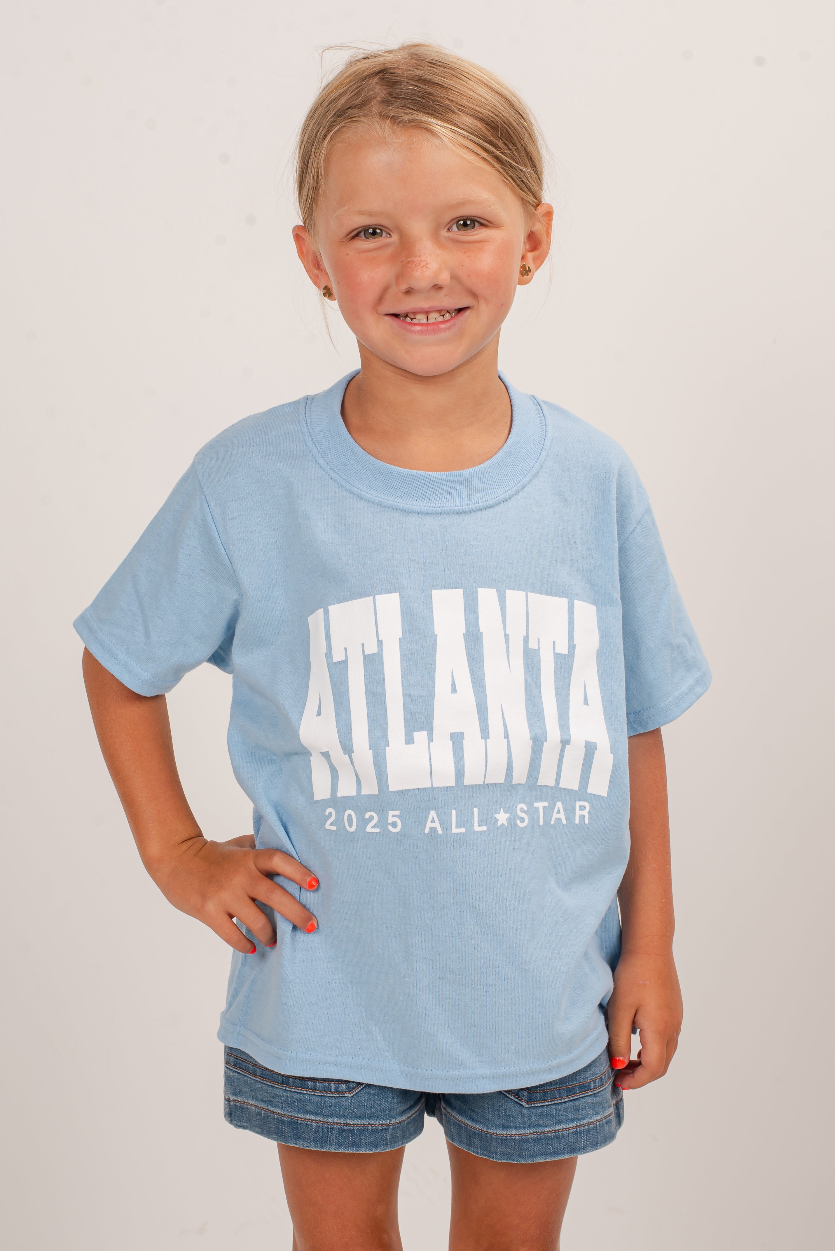 Youth Light Blue Atlanta 2025 All-Star Tee