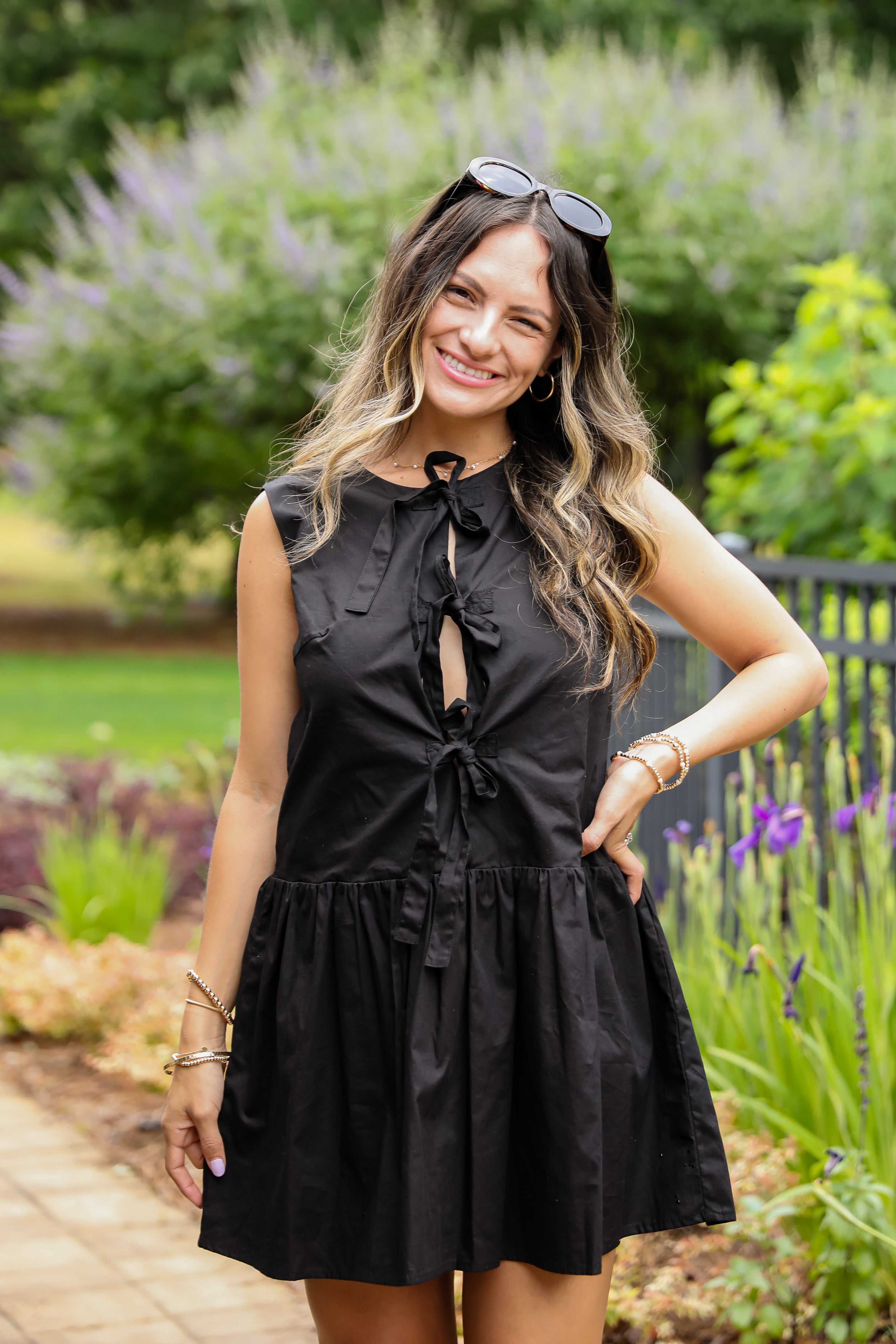 Coming Back For You Bow Mini Dress