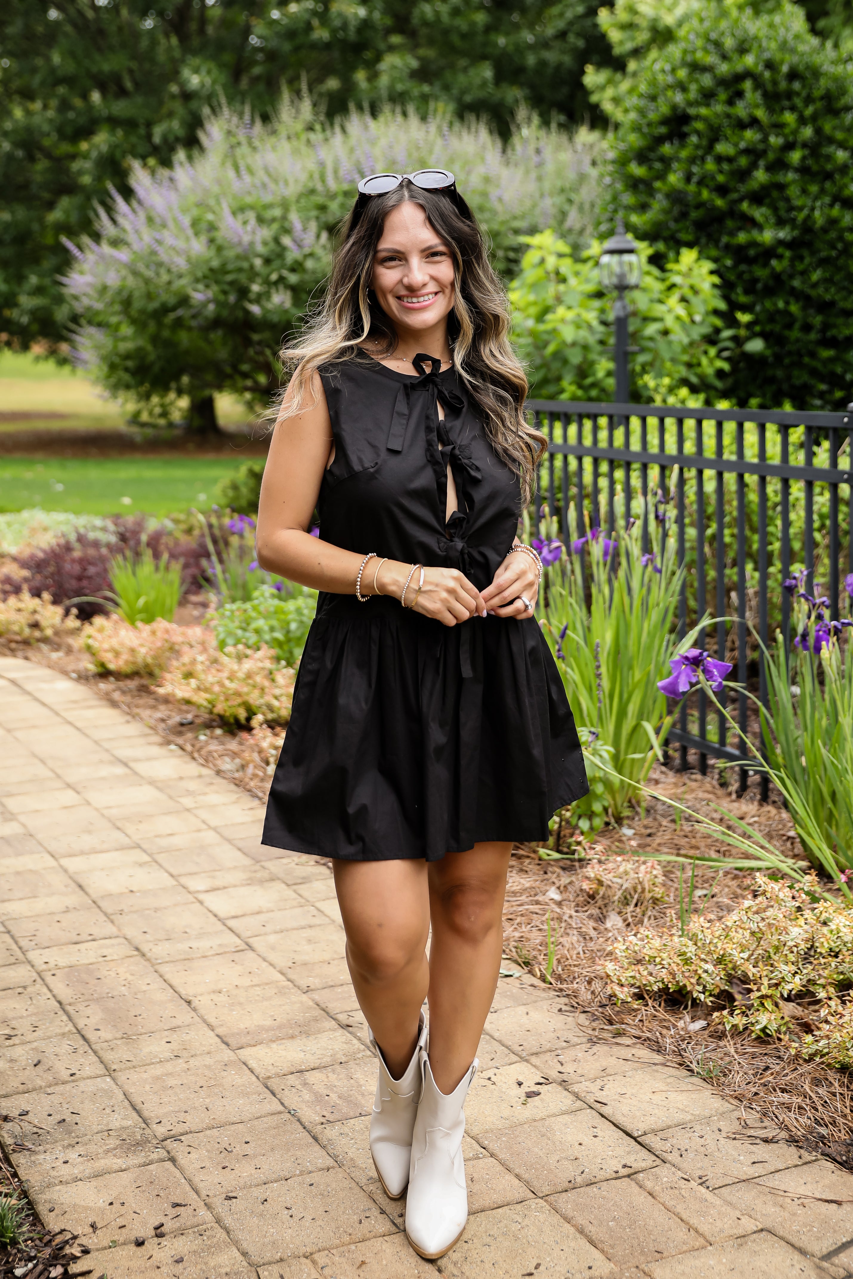 Coming Back For You Bow Mini Dress