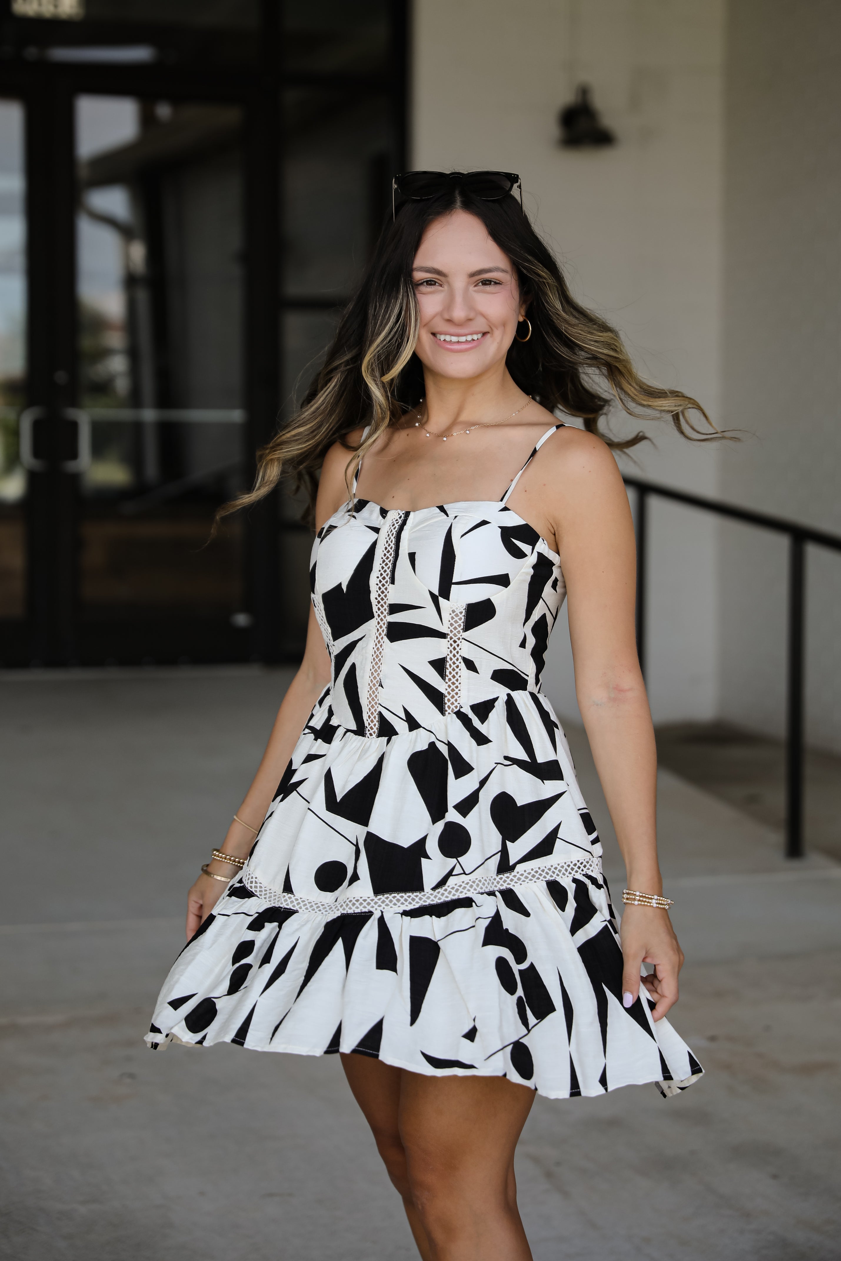 Captivating Personality Ivory Mini Dress