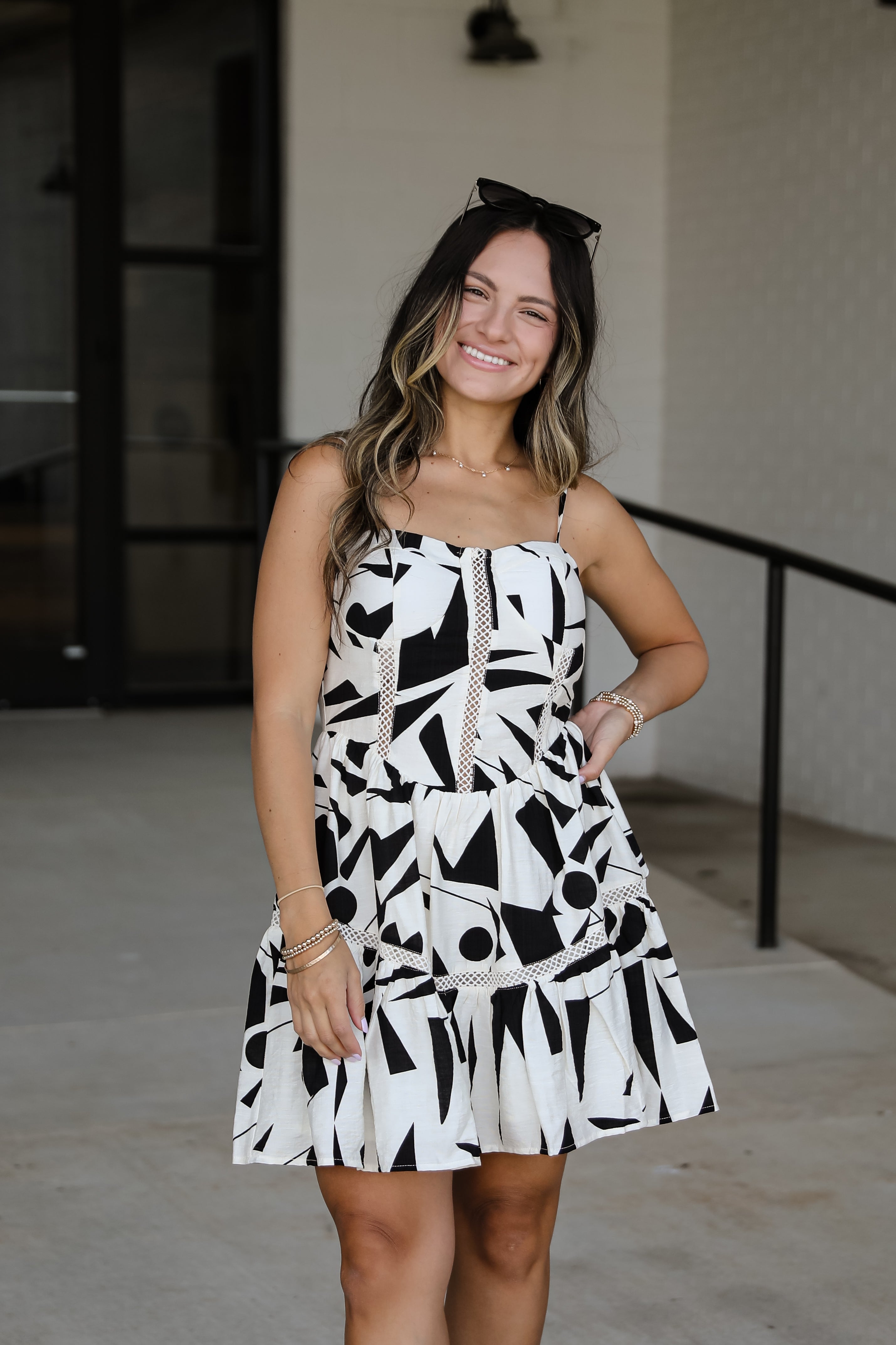 Captivating Personality Ivory Mini Dress
