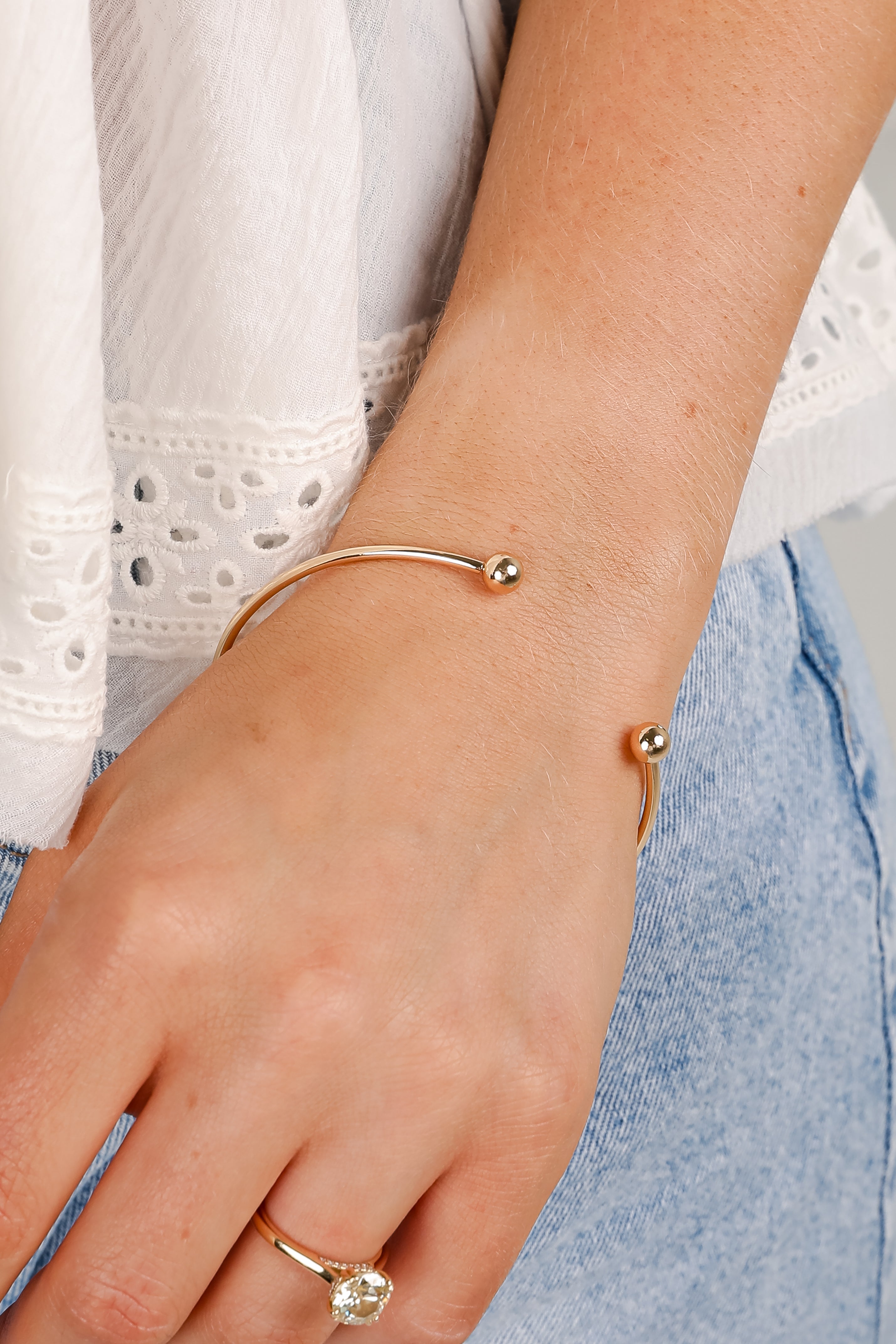 Hattie Gold Cuff Bracelet