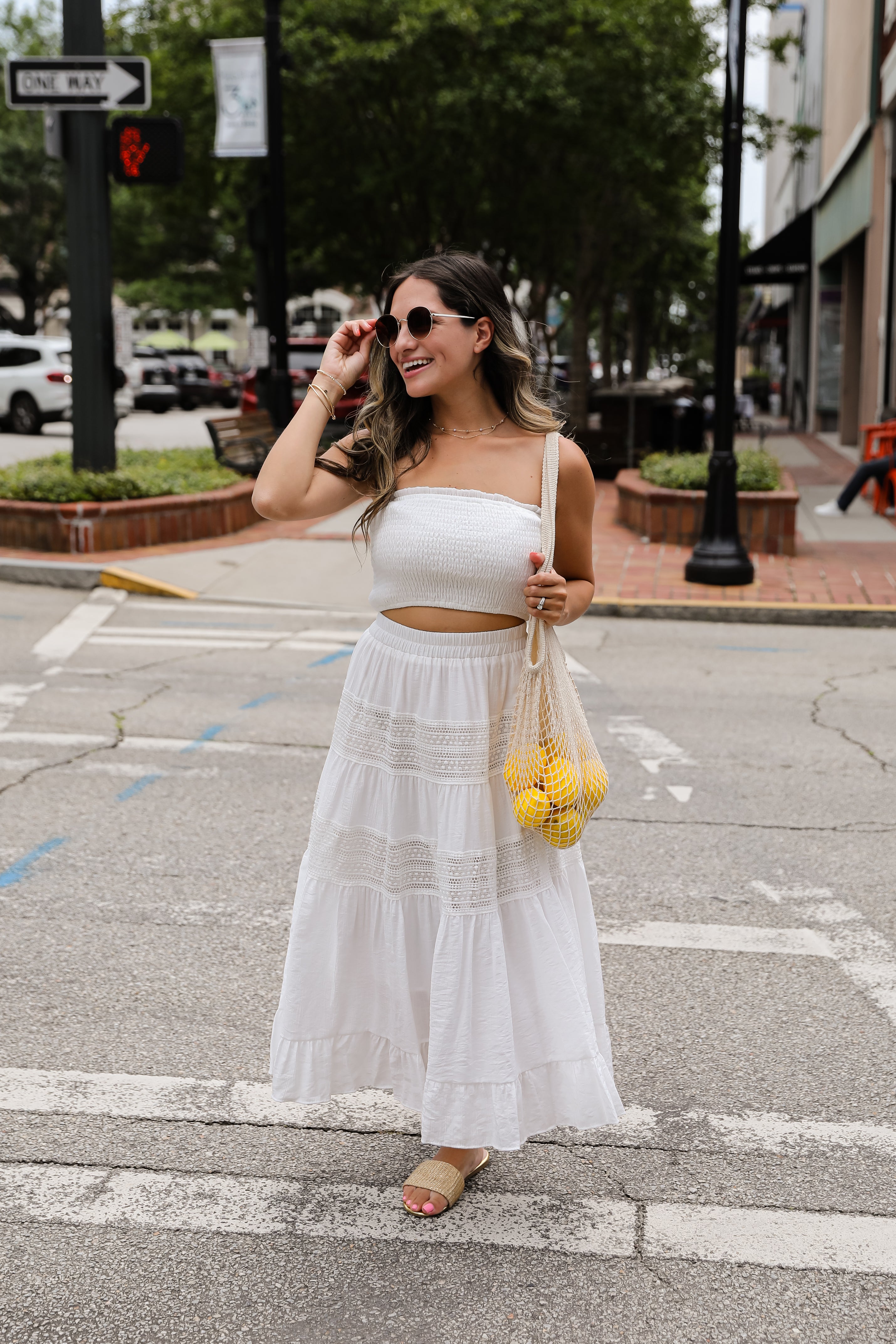 Remember You Fondly White Midi Skirt