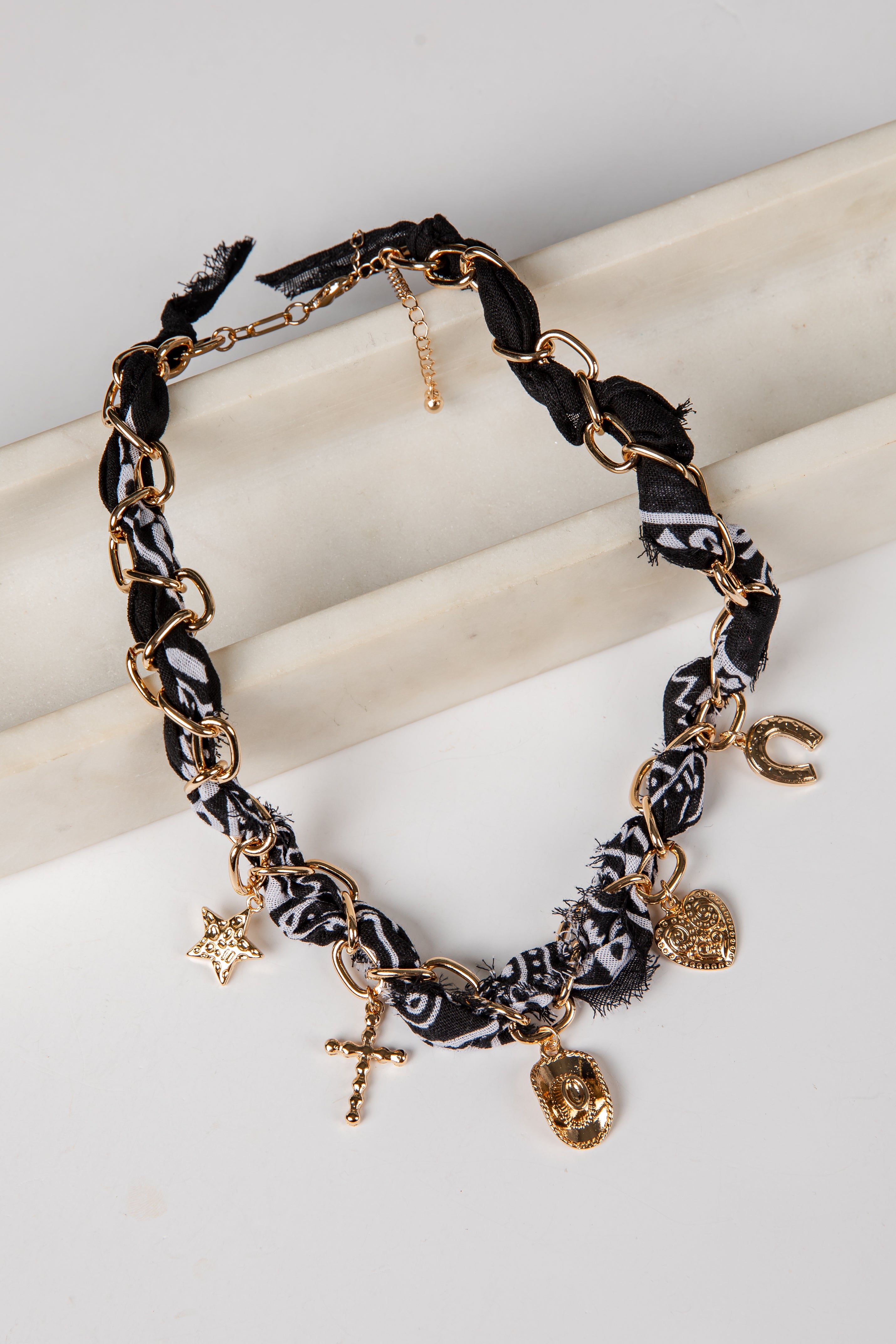 black bandana necklace