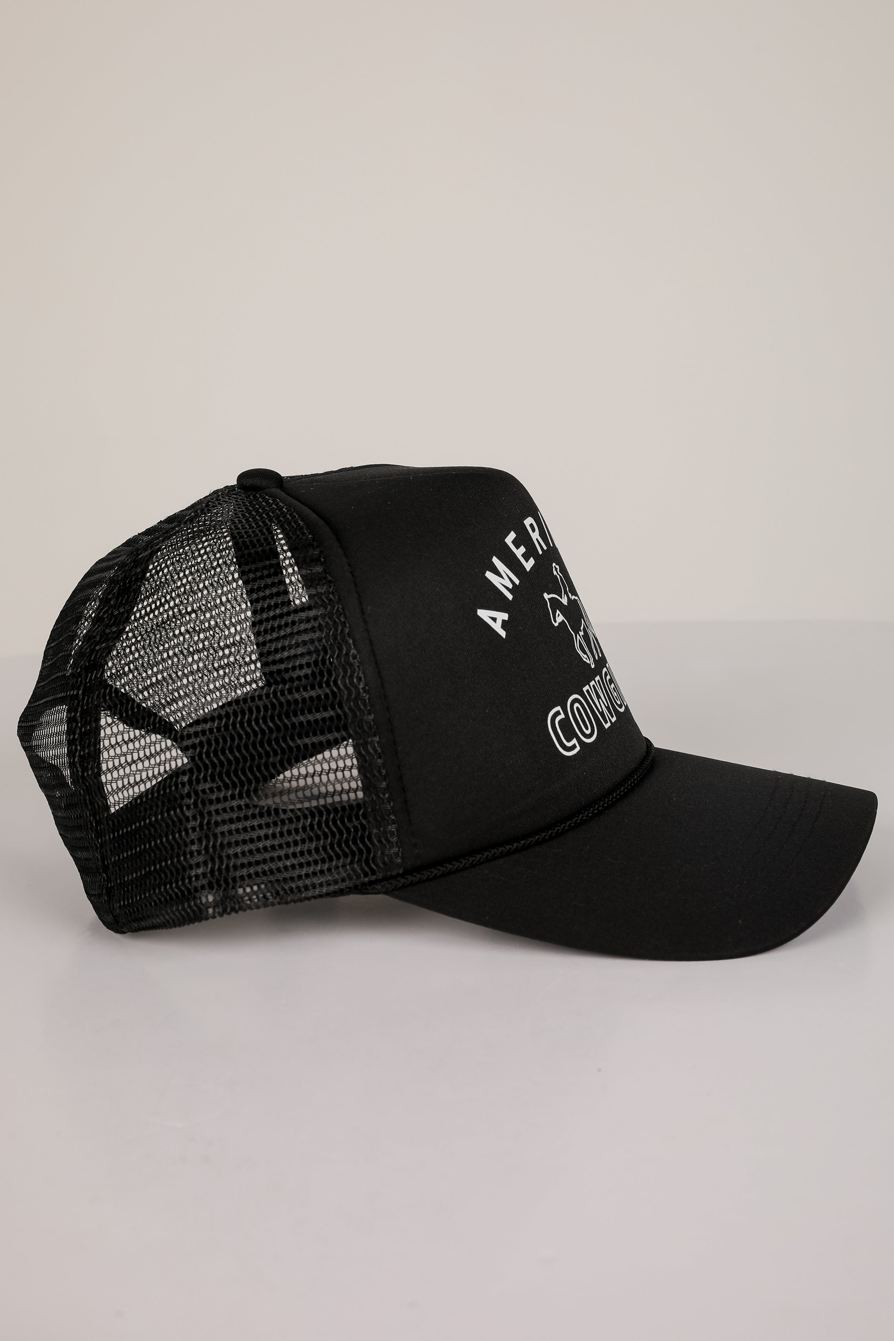 Black American Cowgirl Trucker Hat