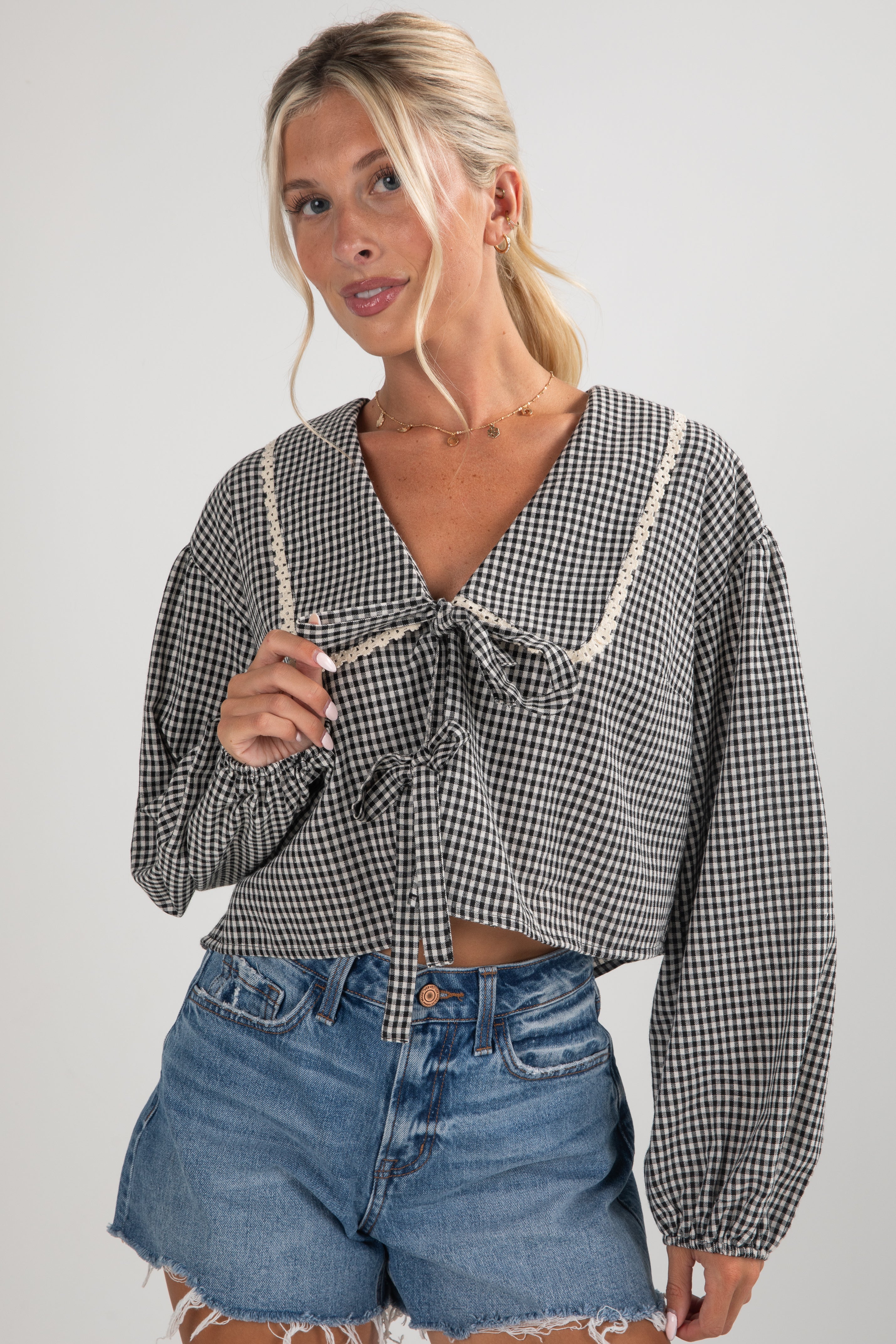 gingham top