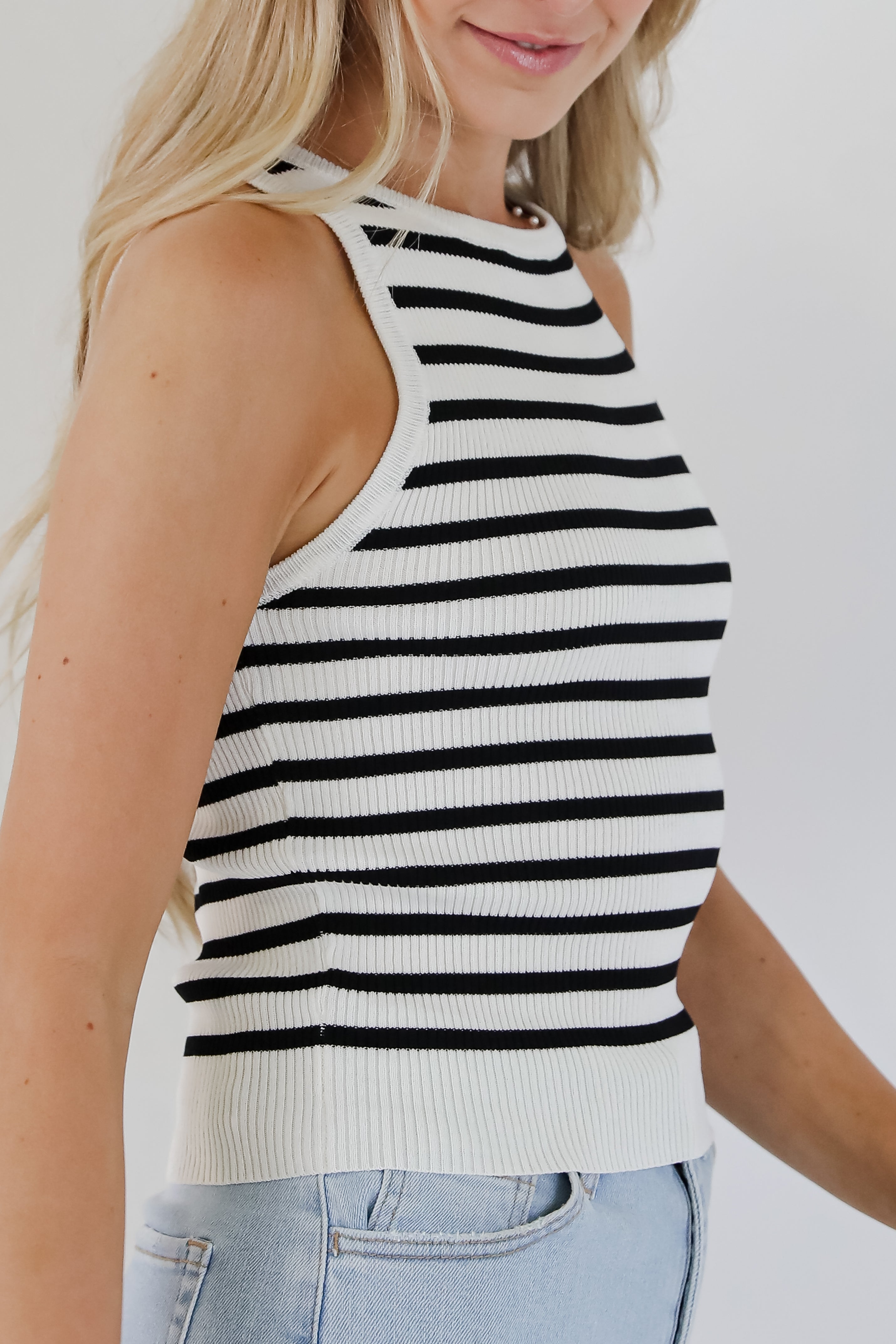 Jenna Striped Knit Tank