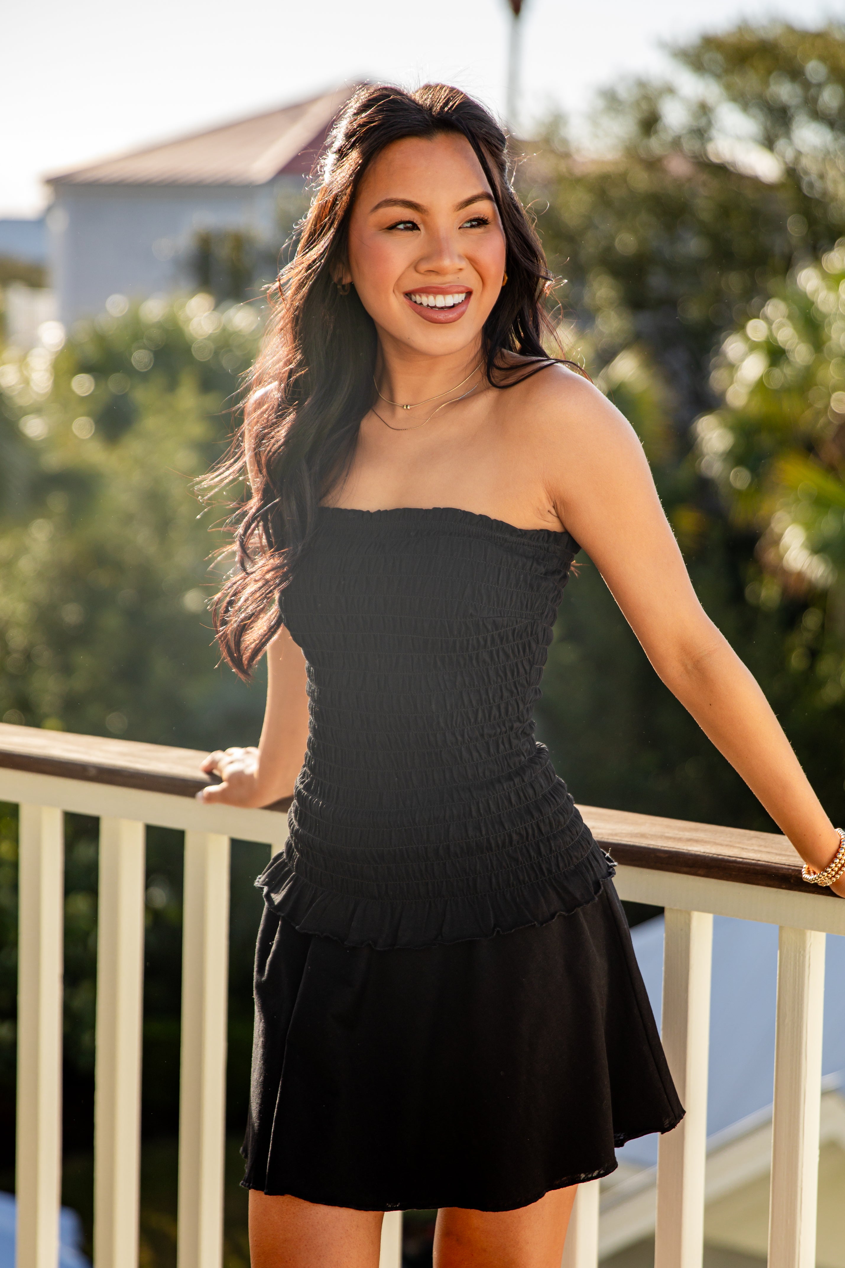 Sidewalk Cafe Smocked Tube Top - DU Deal
