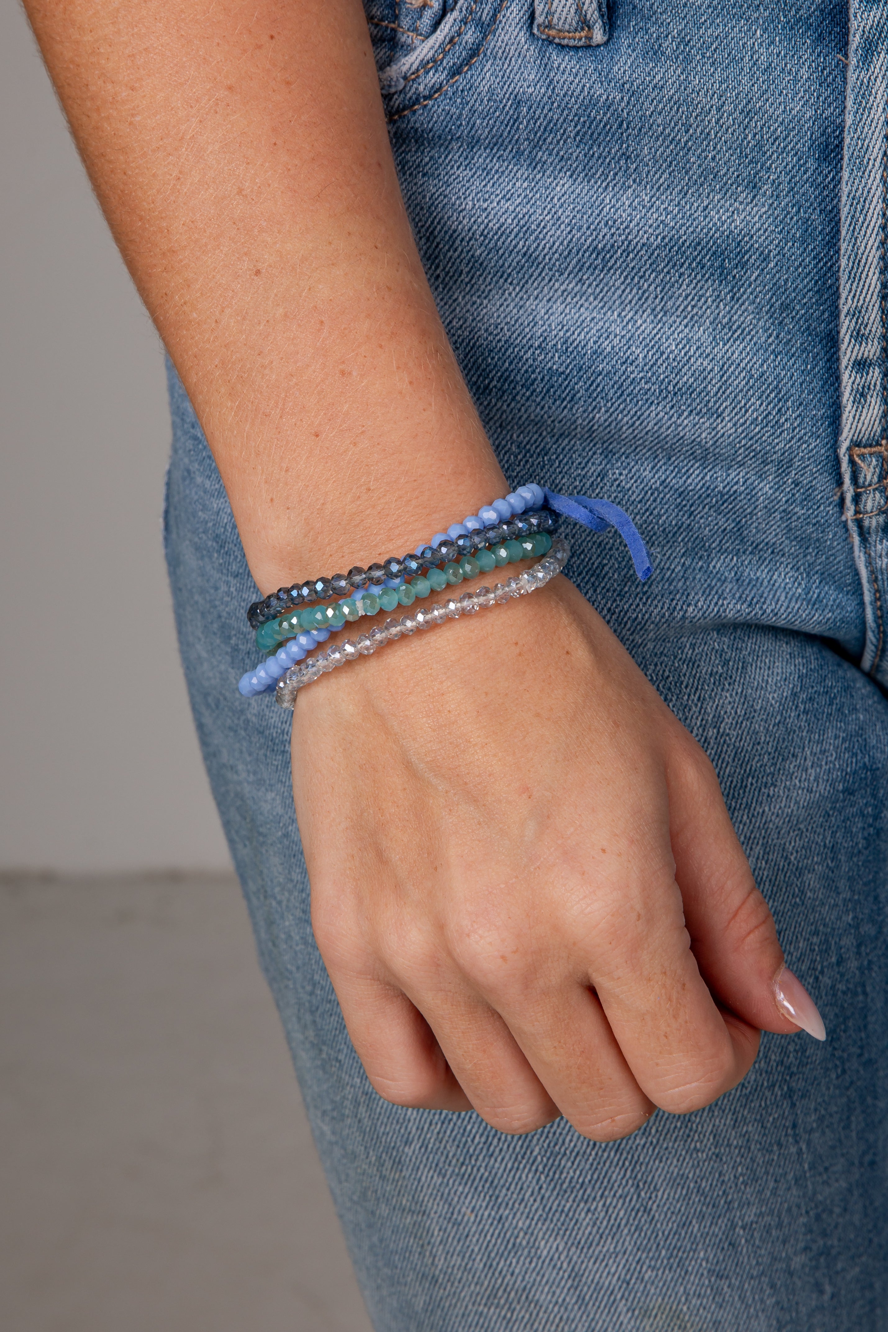 Maeve Blue Beaded Bracelet Set