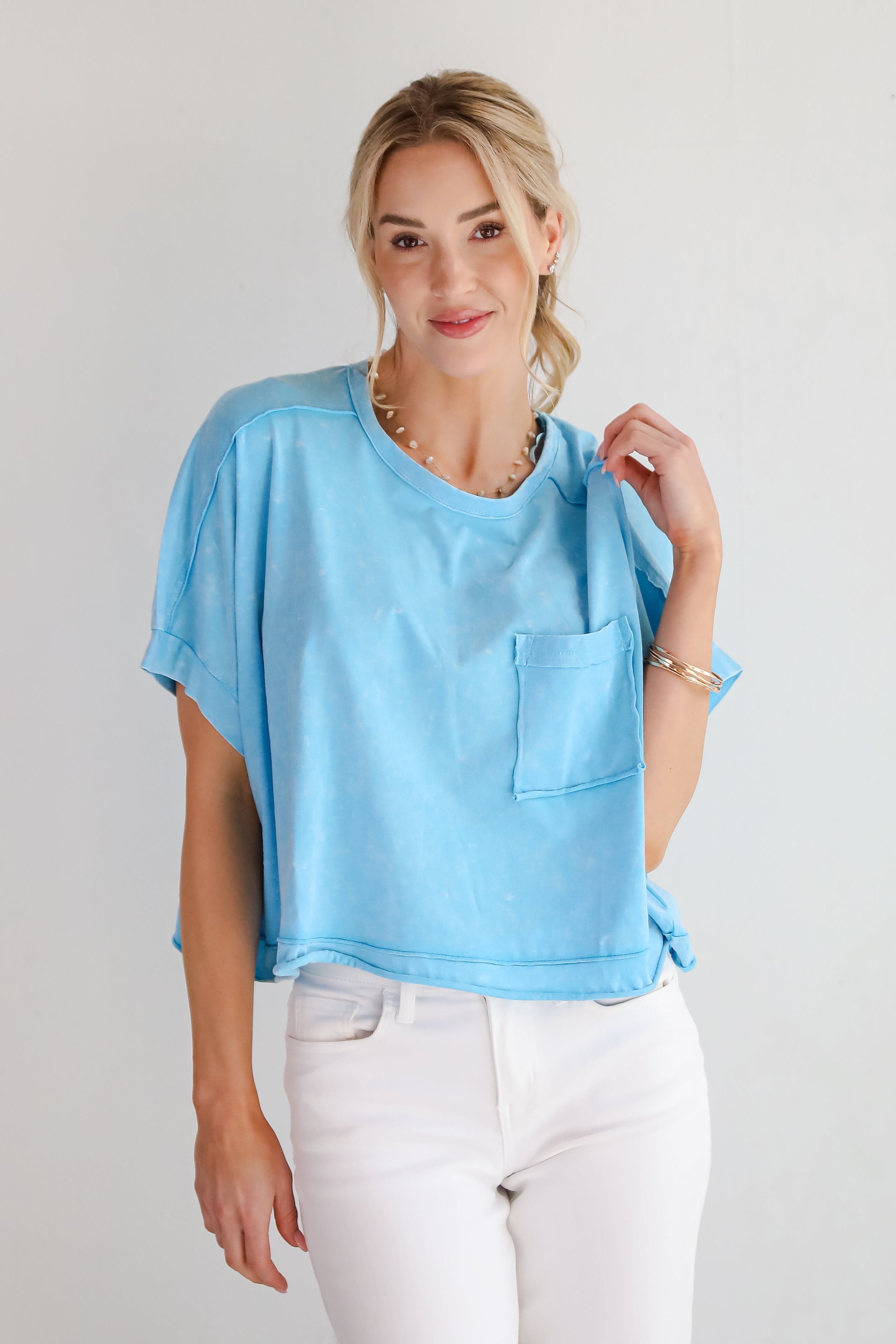 Callie Acid Washed Tee