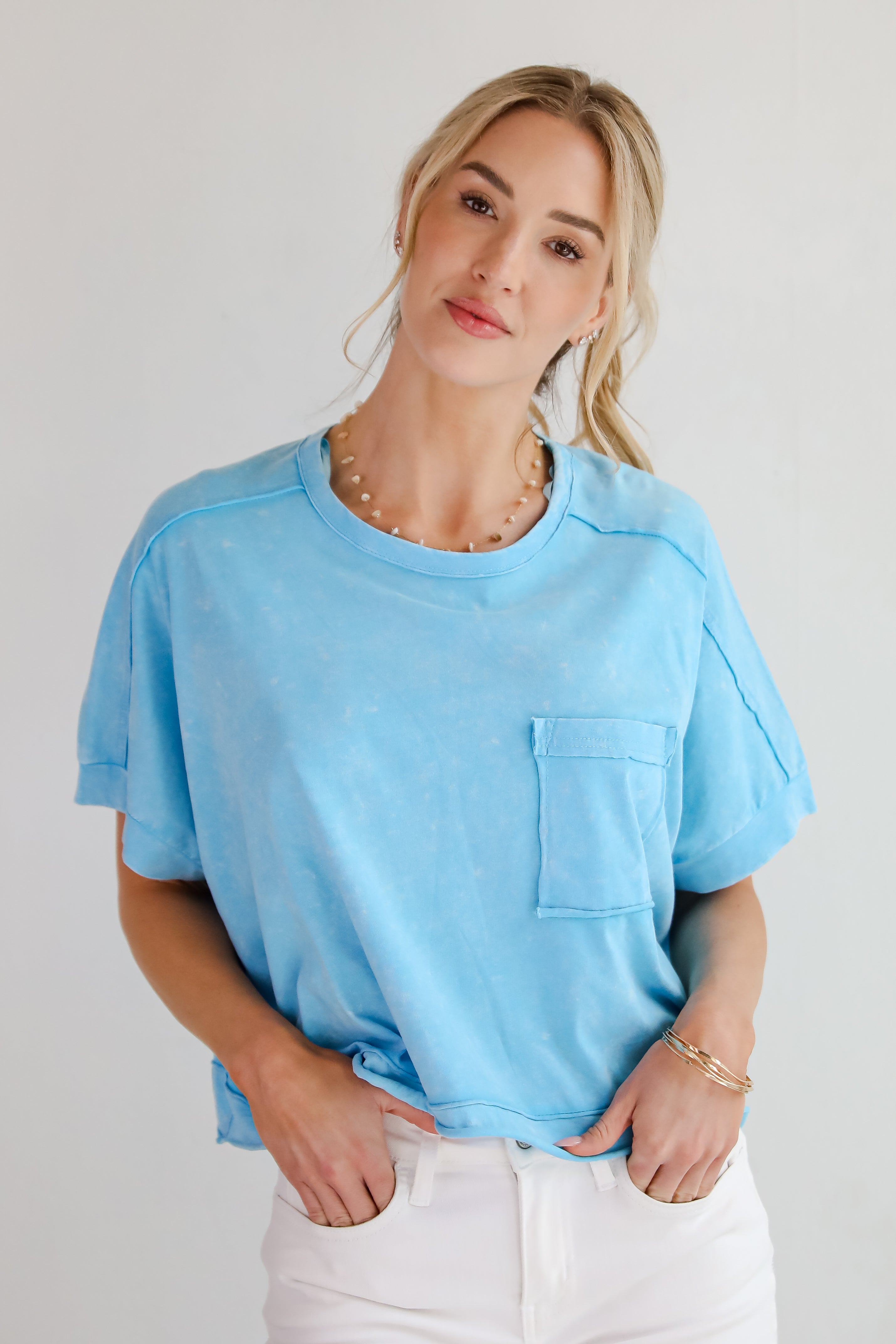 Callie Acid Washed Tee