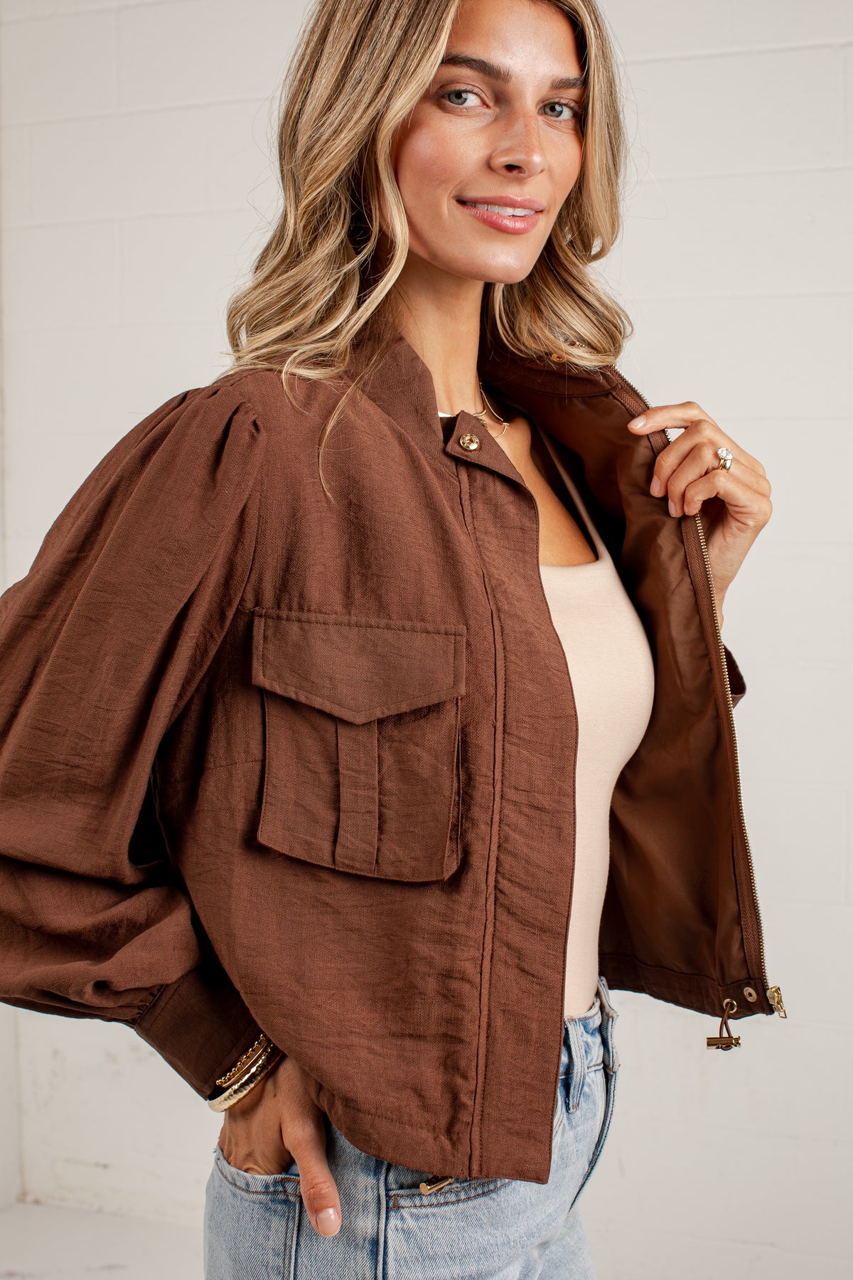 One More Toast Brown Jacket