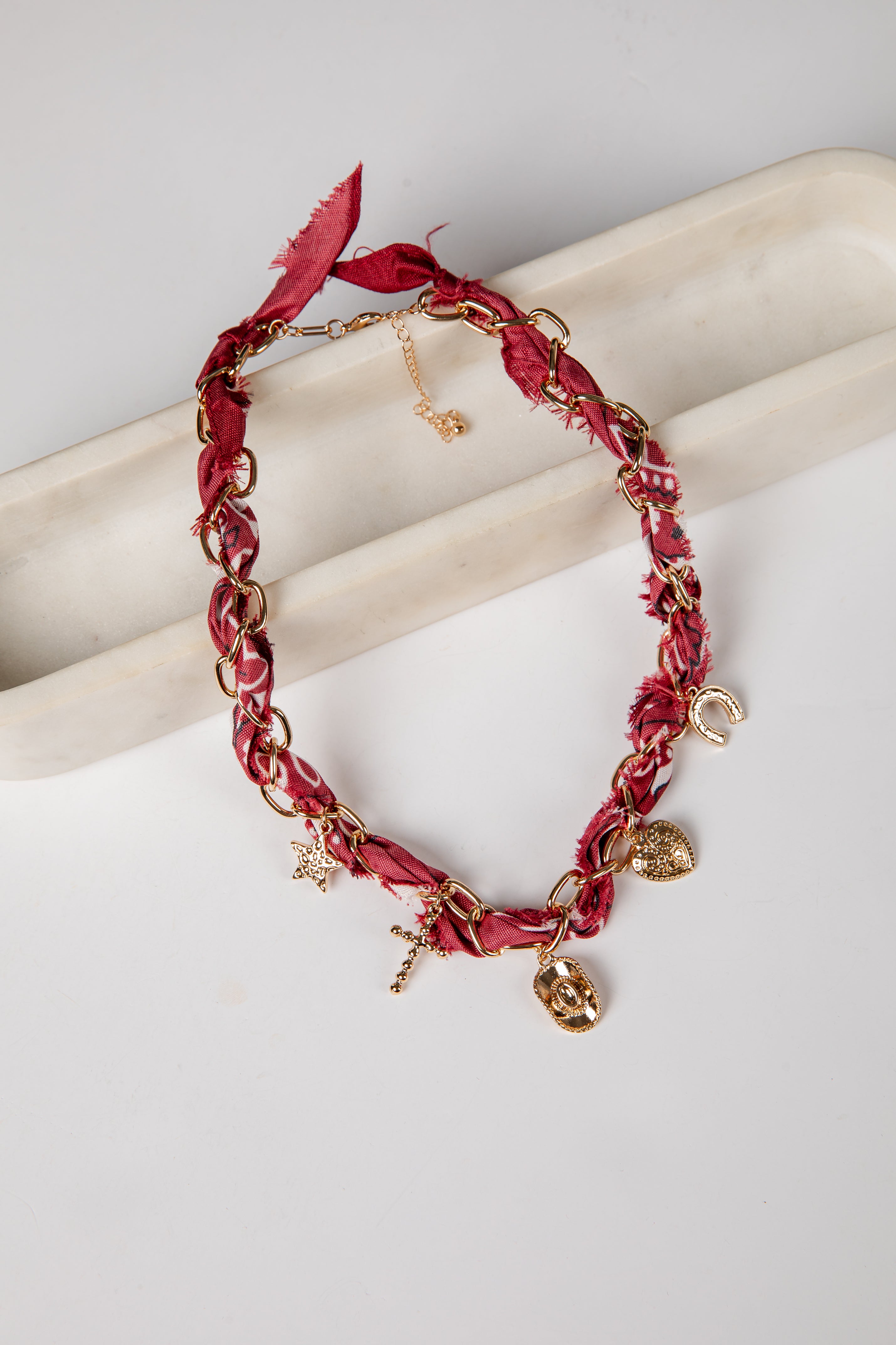 red bandana necklace