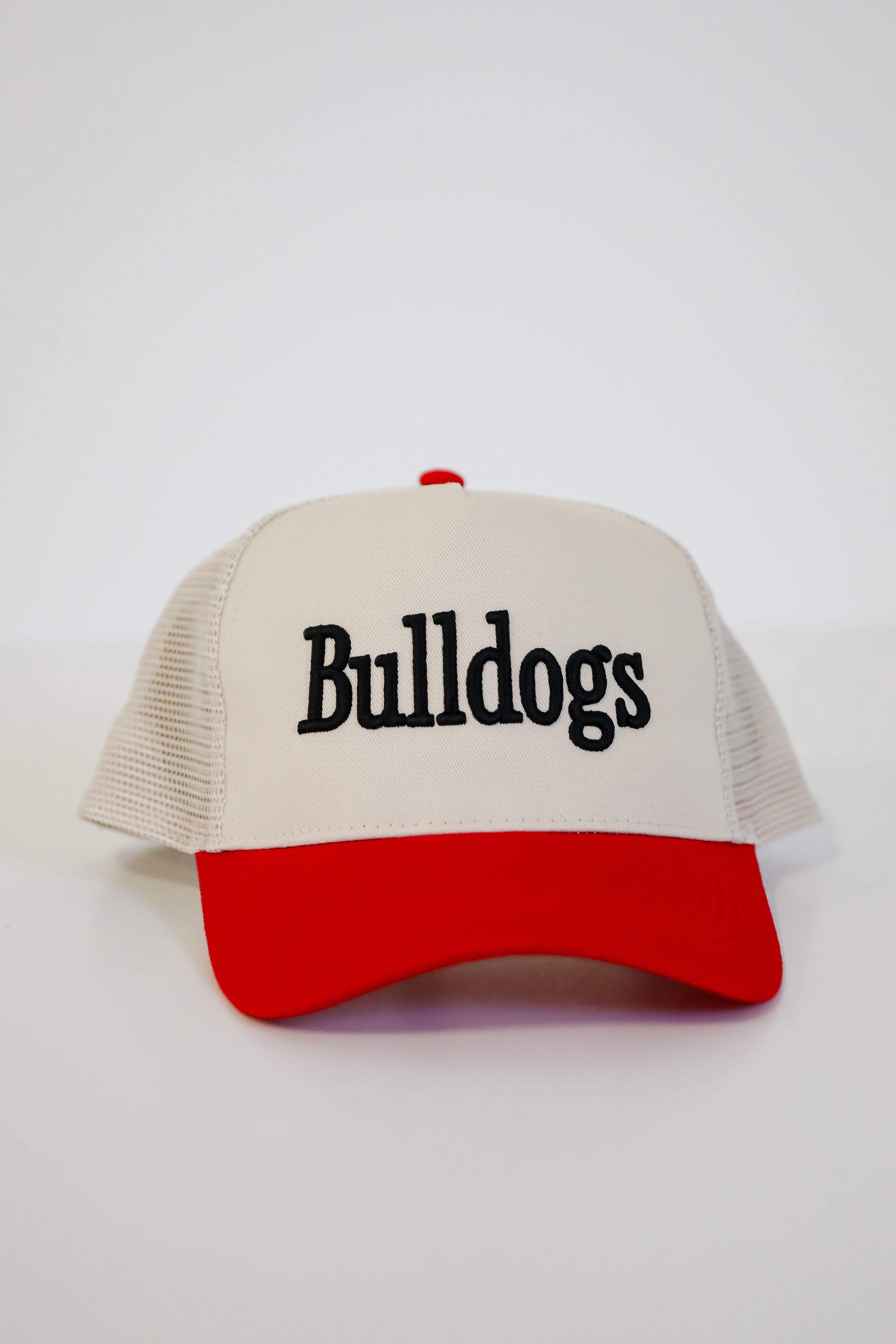 Red Bulldogs Color Block Embroidered Hat