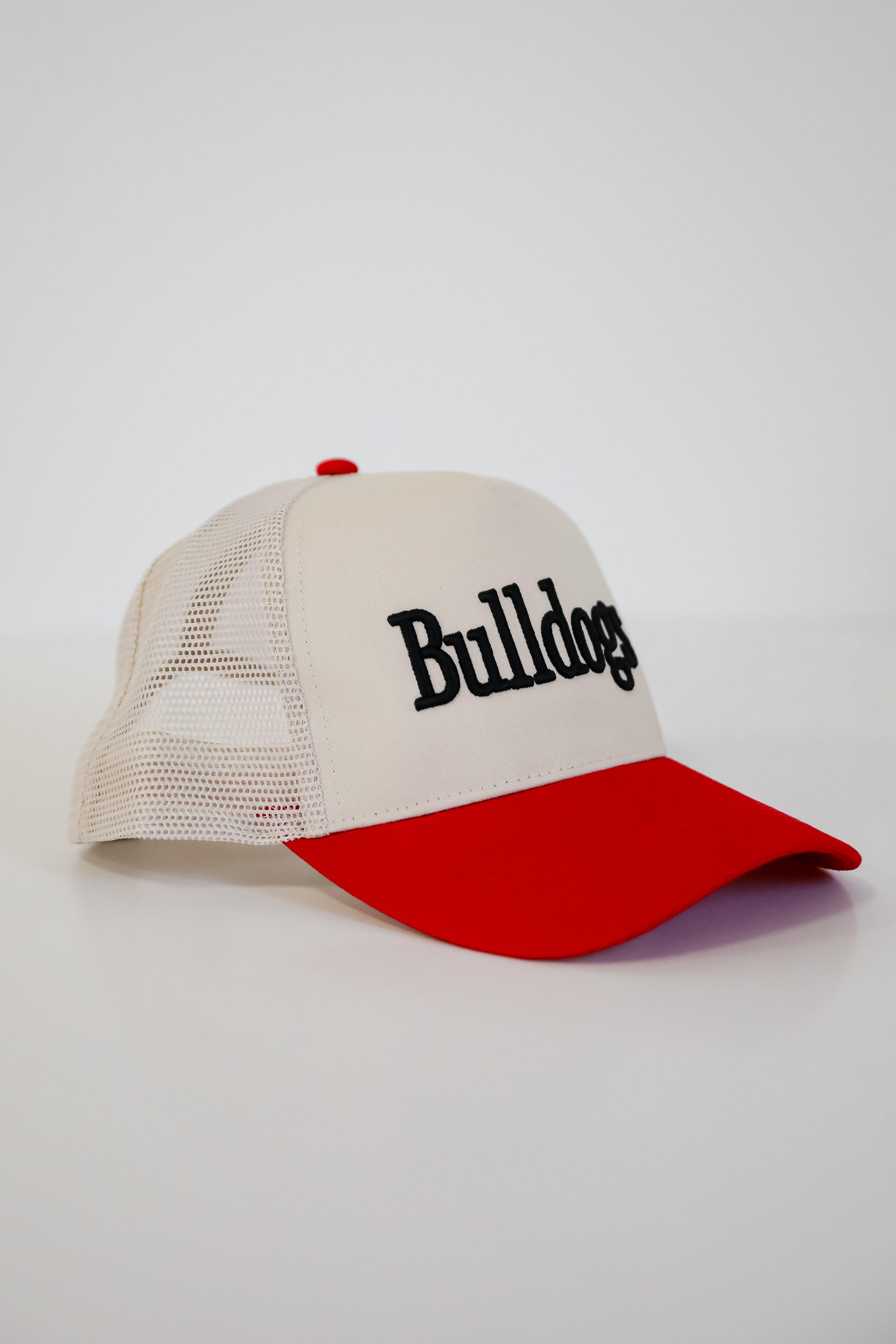Red Bulldogs Color Block Embroidered Hat