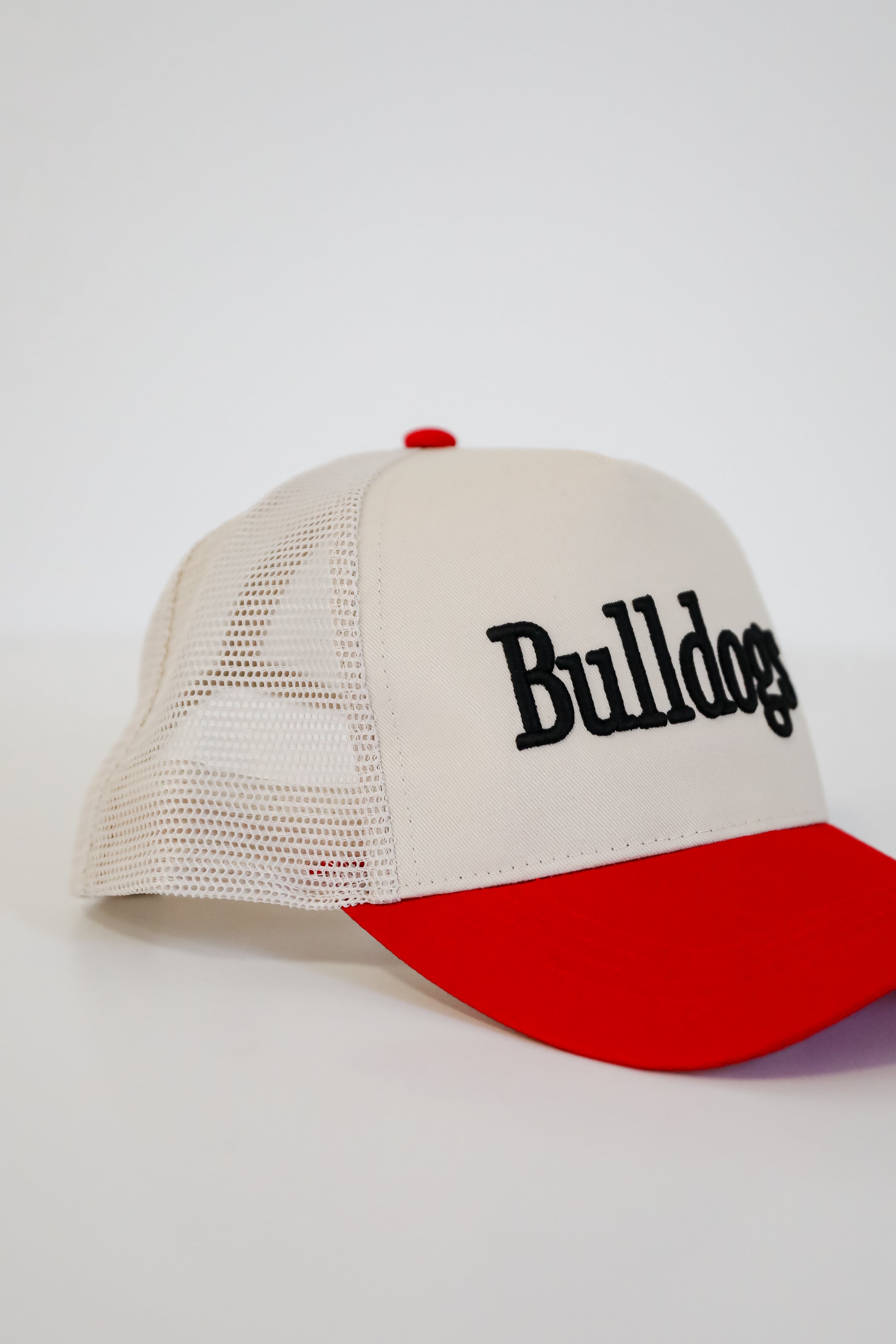 Red Bulldogs Color Block Embroidered Hat