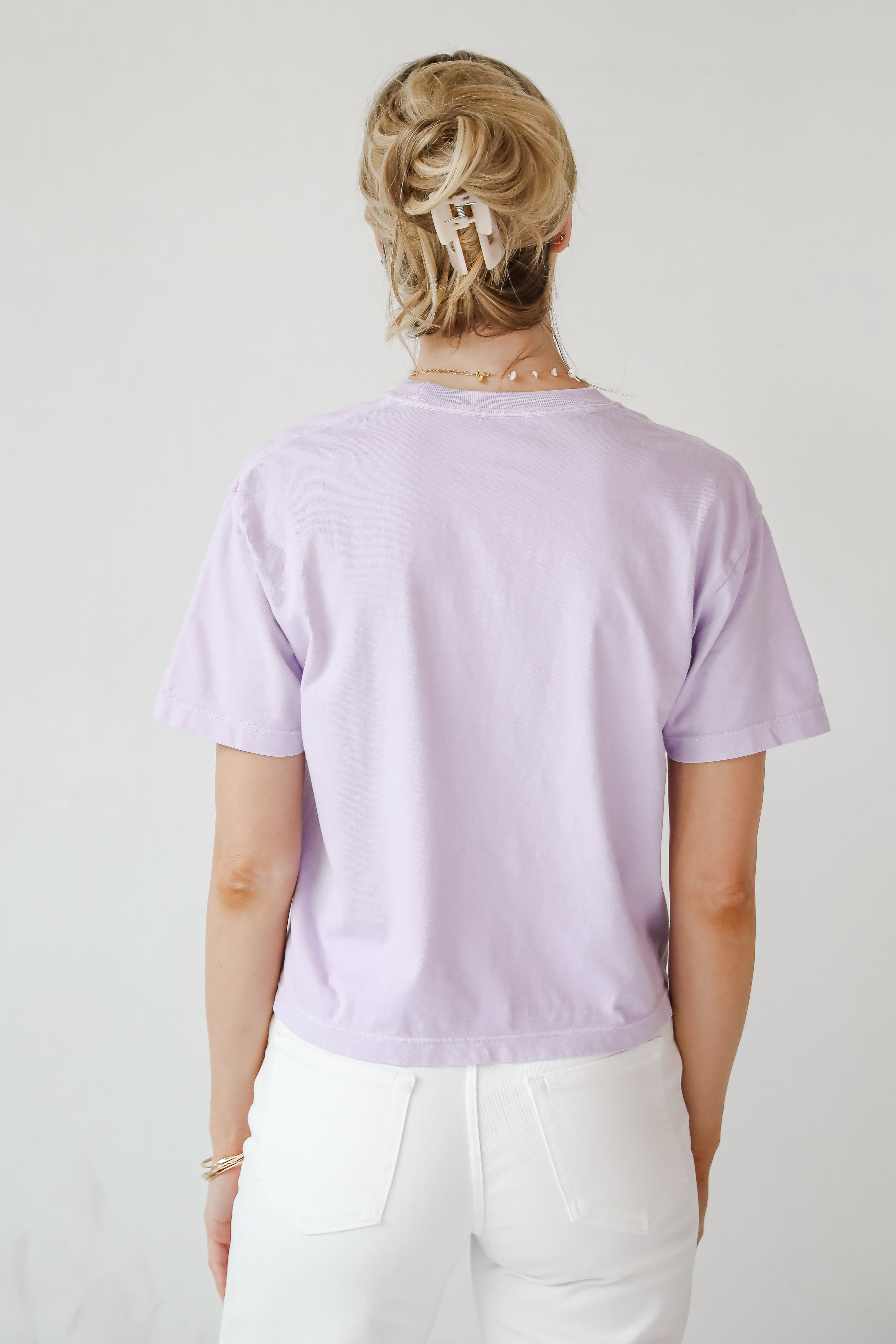 Lavender Destin Florida Cropped Tee