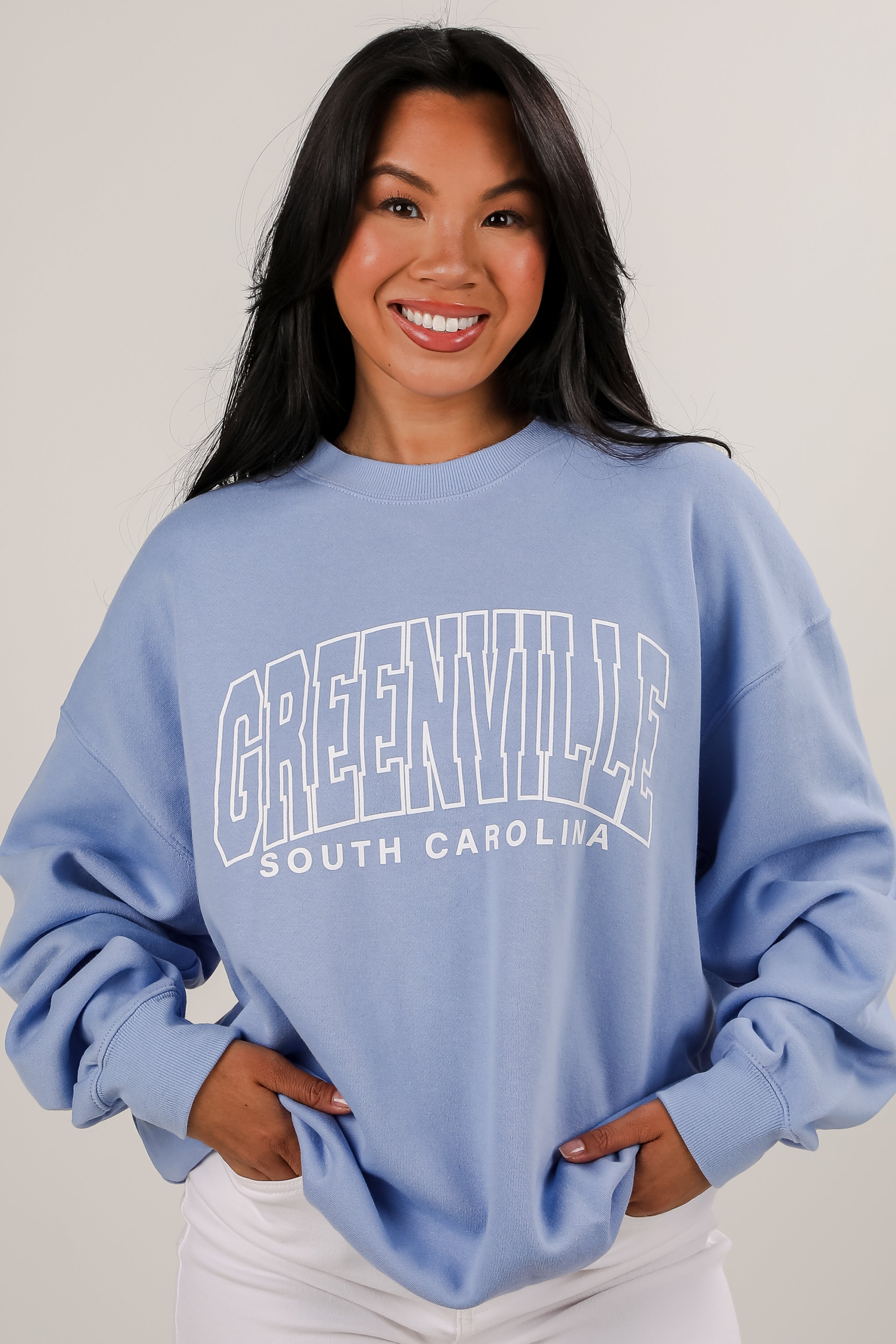 Light Blue Greenville South Carolina Sweatshirt