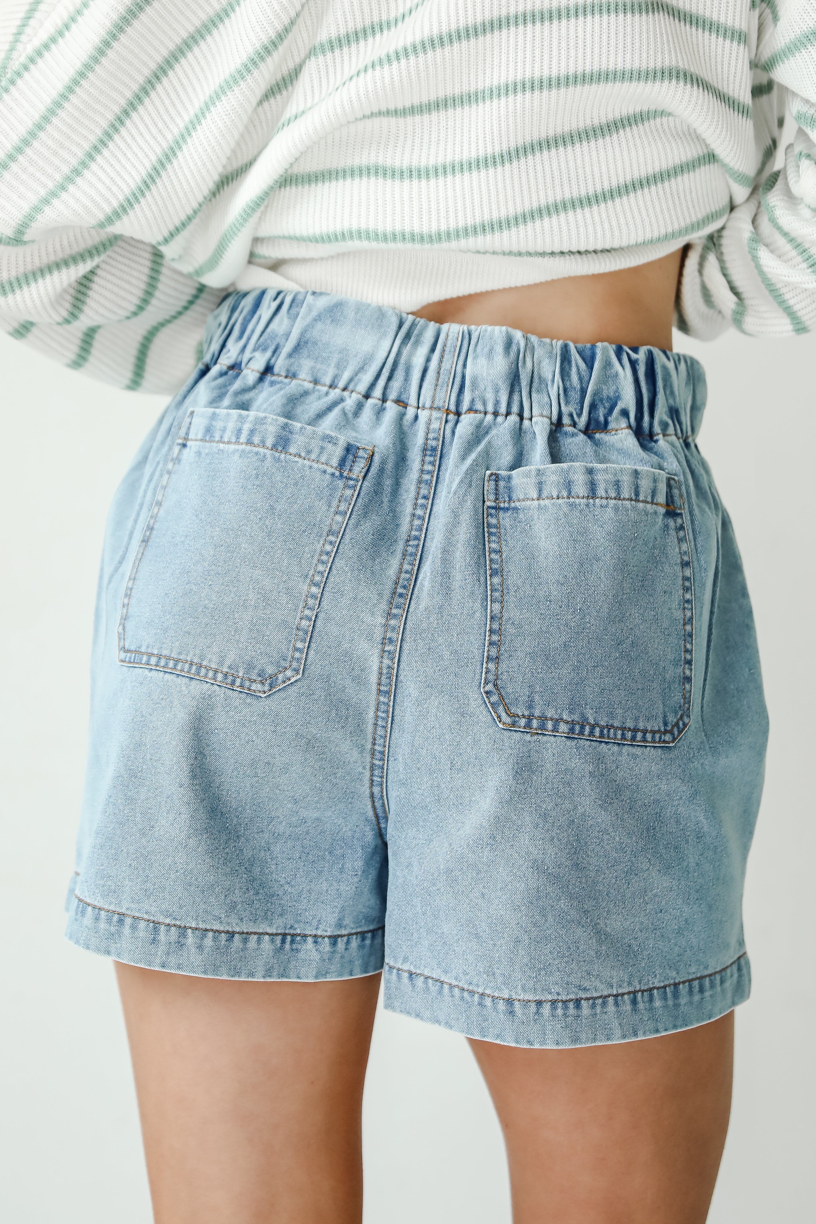 Whitney High-Rise Denim Shorts