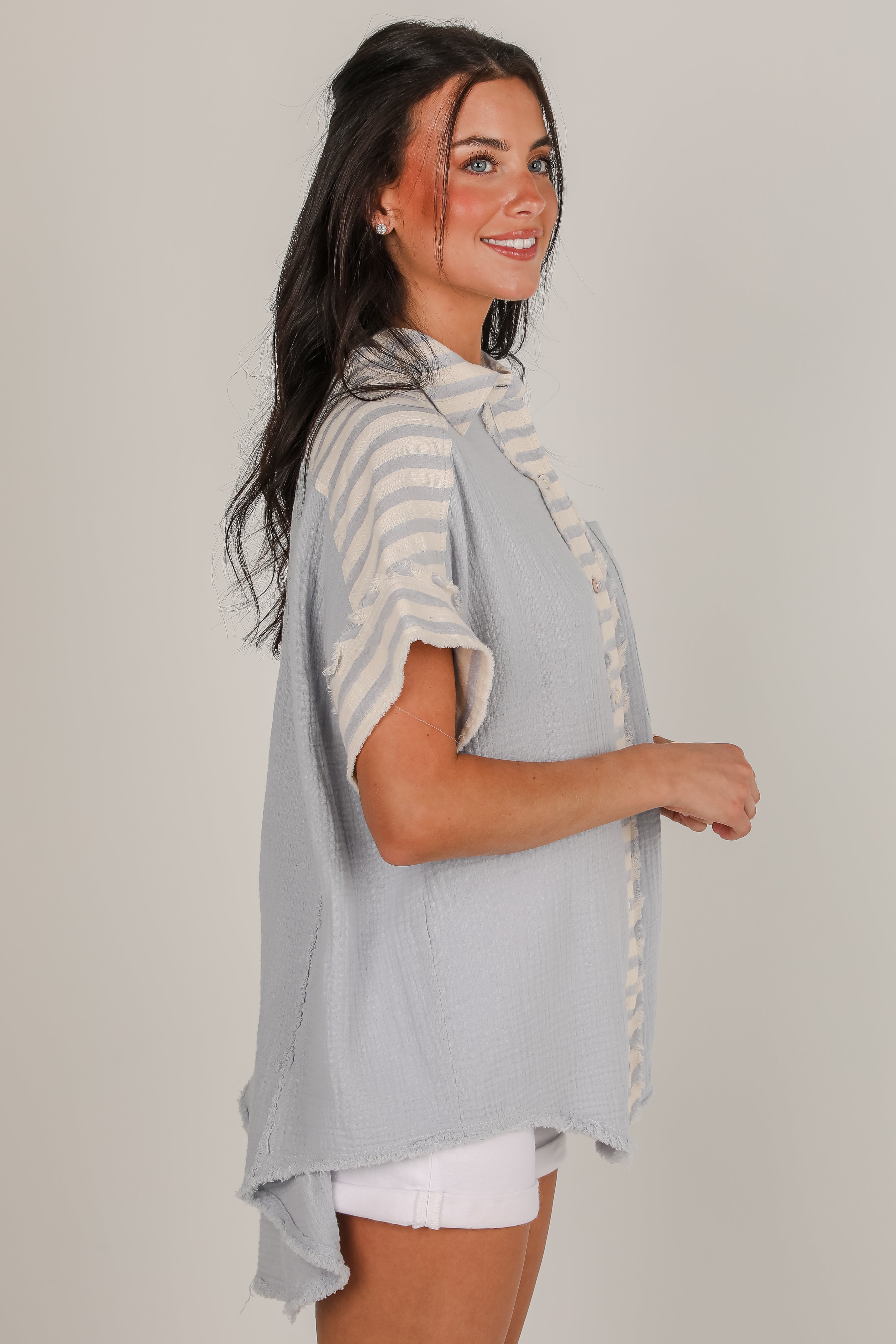 Perfected Sweetness Linen Blouse