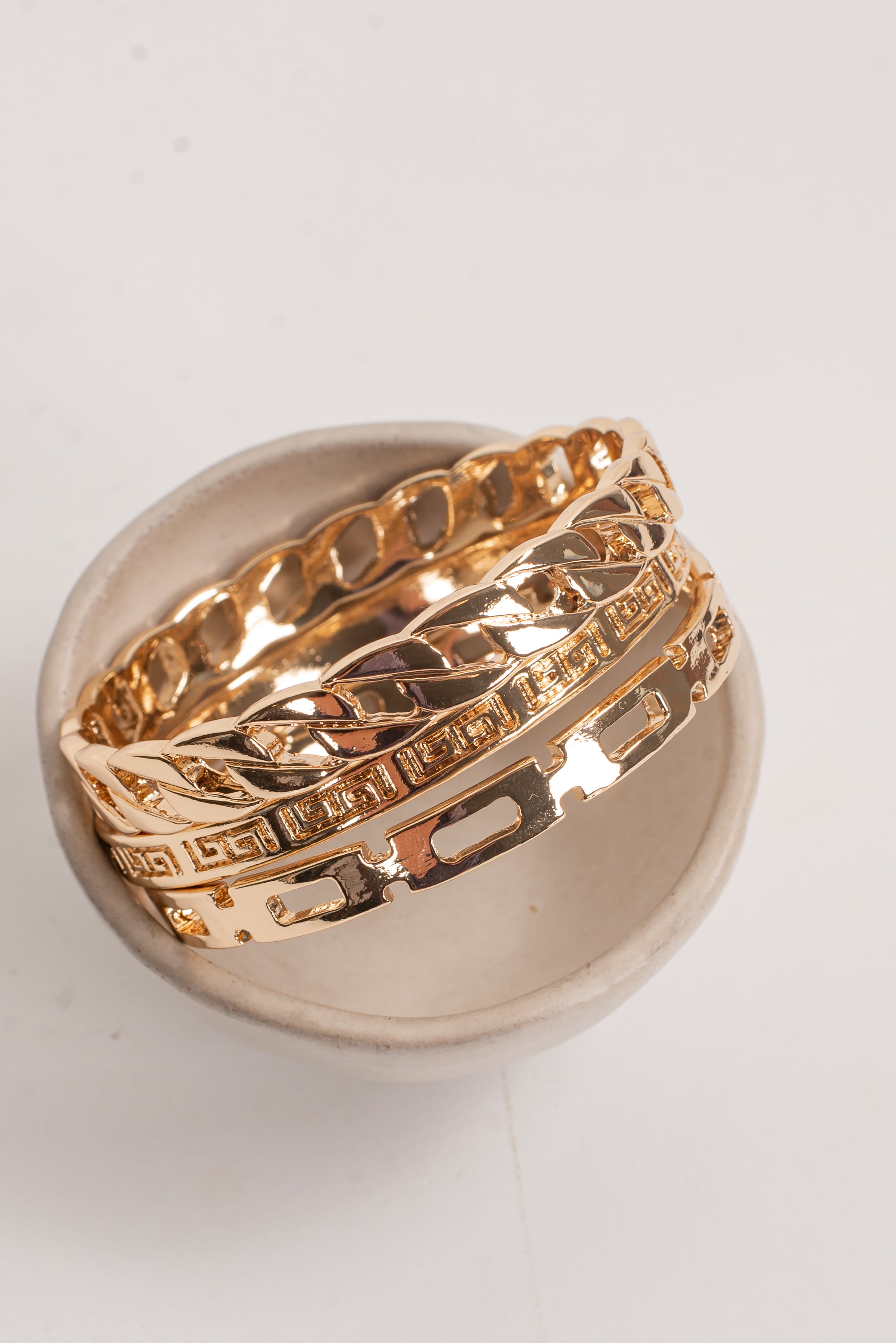 Olivia Gold Bangle Set