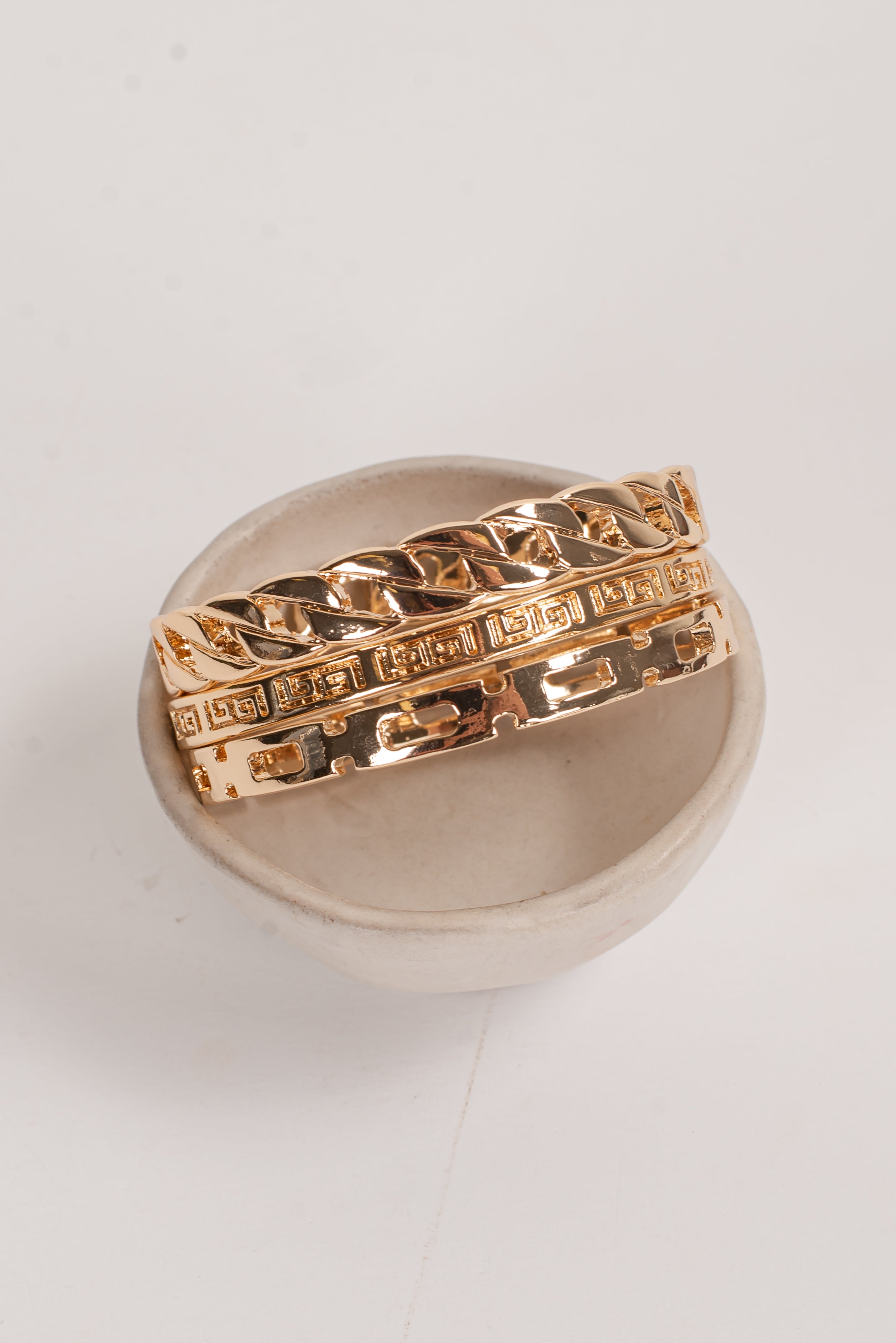 Olivia Gold Bangle Set