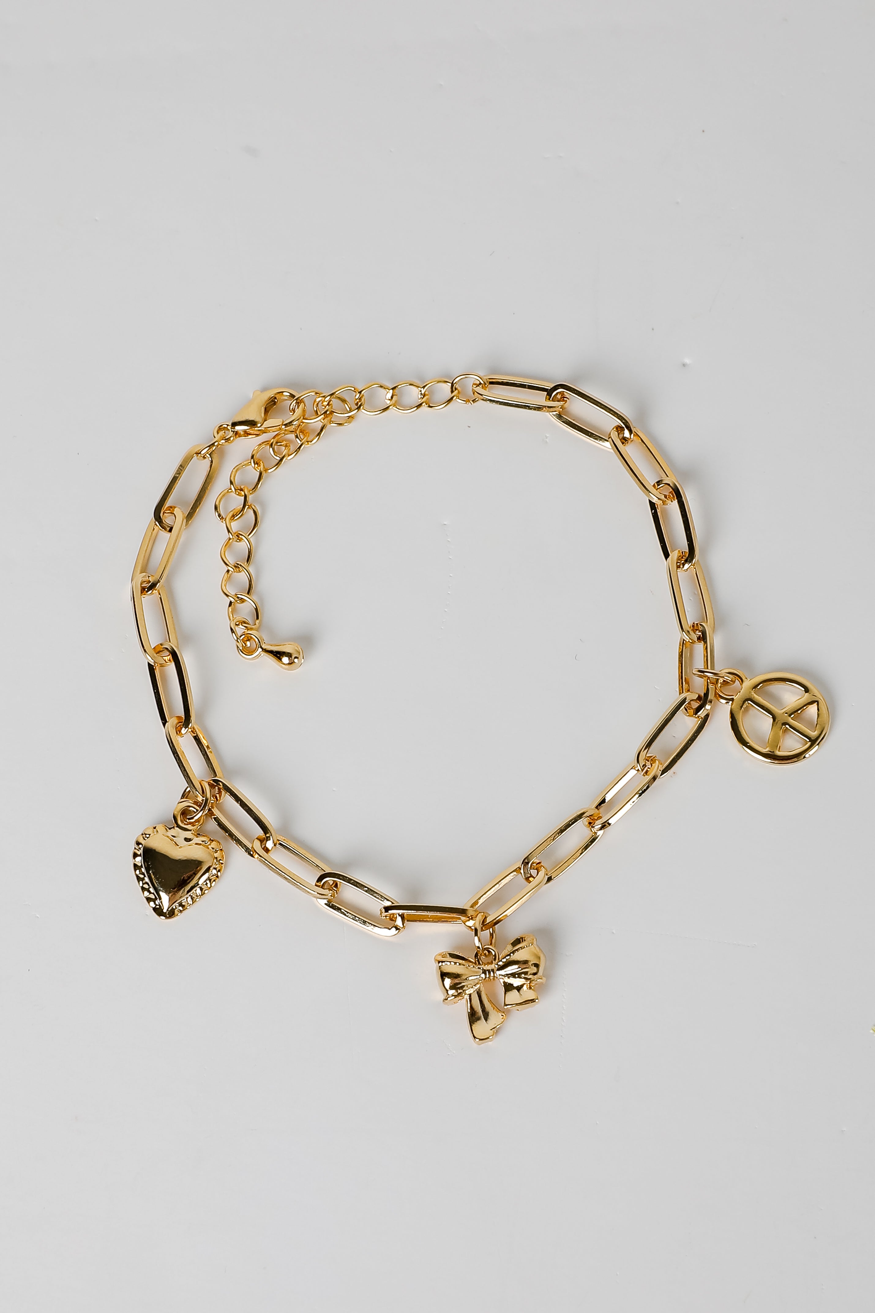 Avery Gold Charm Bracelet