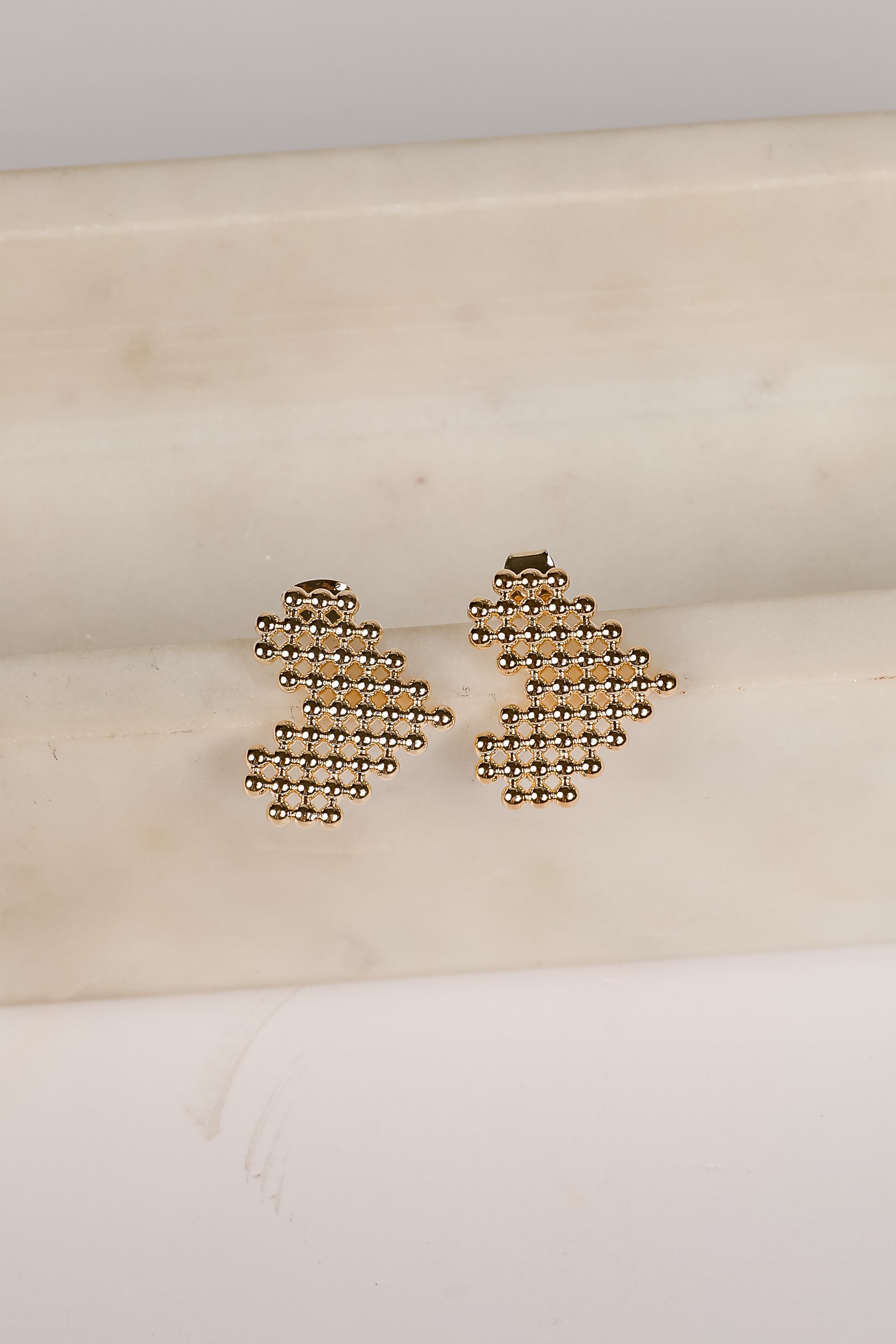 Morgan Gold Heart Earrings
