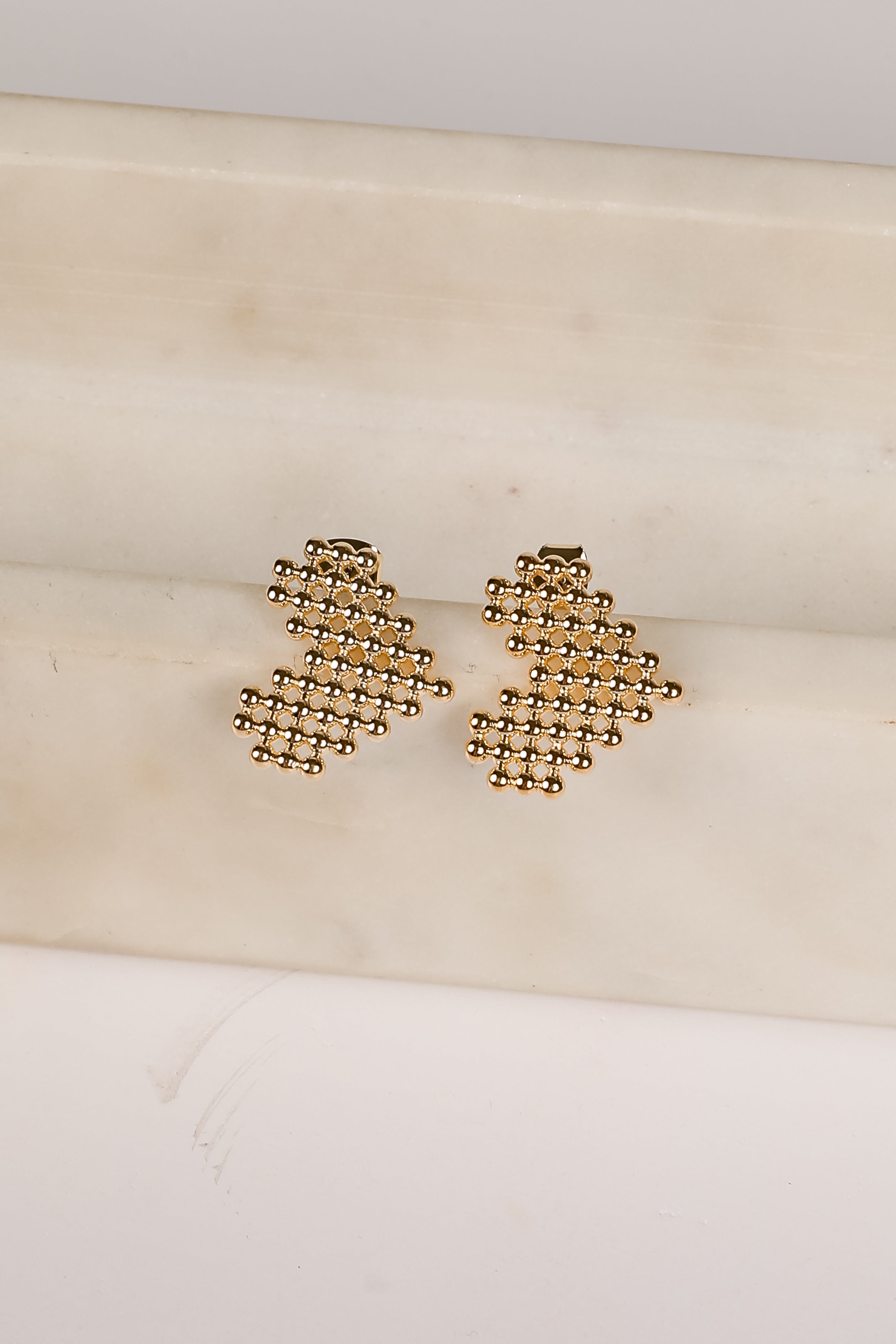 Morgan Gold Heart Earrings