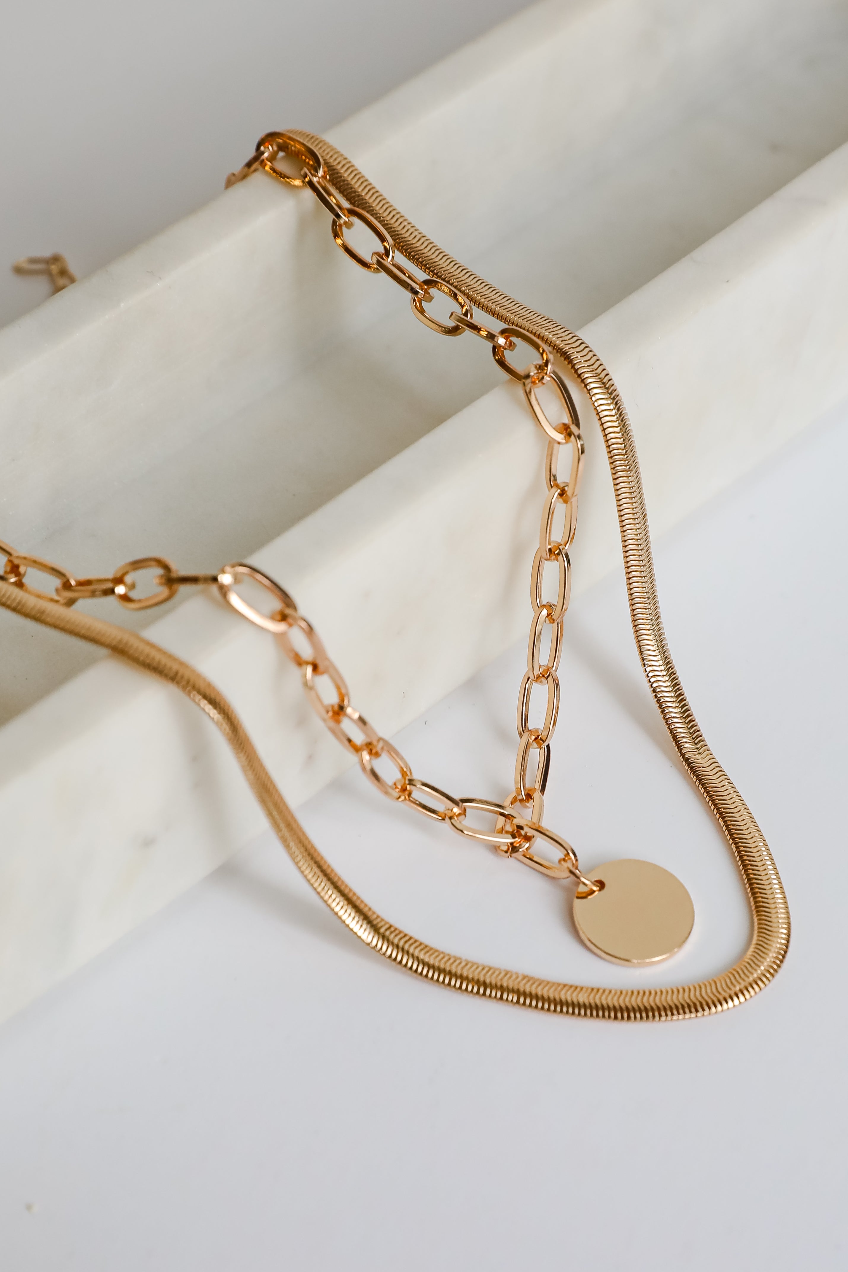 Sofia Gold Layered Chain Necklace