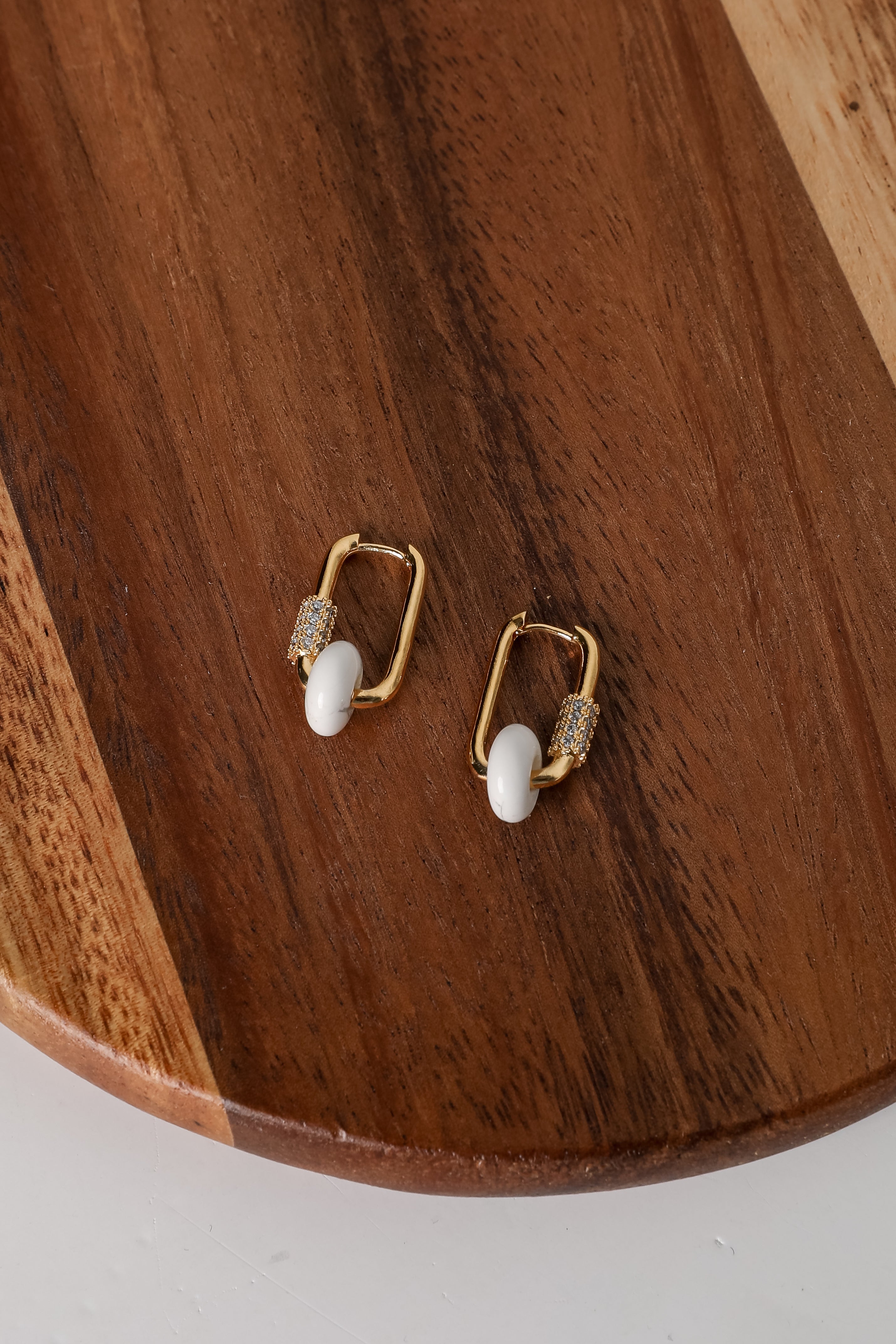 Lucy Gold Oval Mini Hoop Earrings