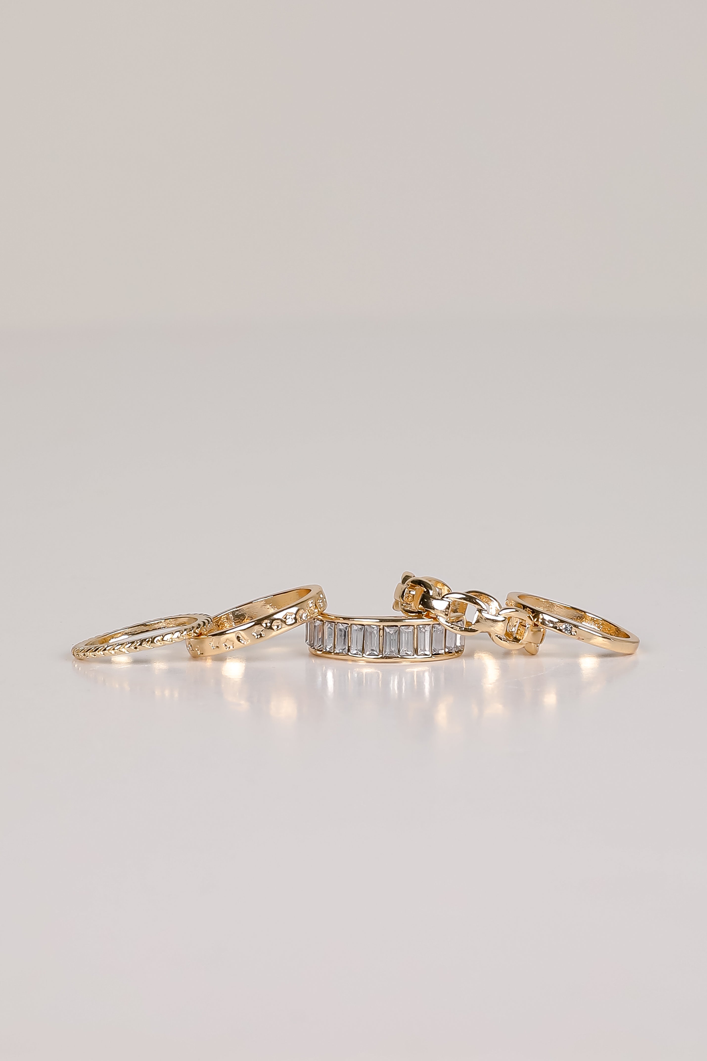 Amanda Gold Ring Set