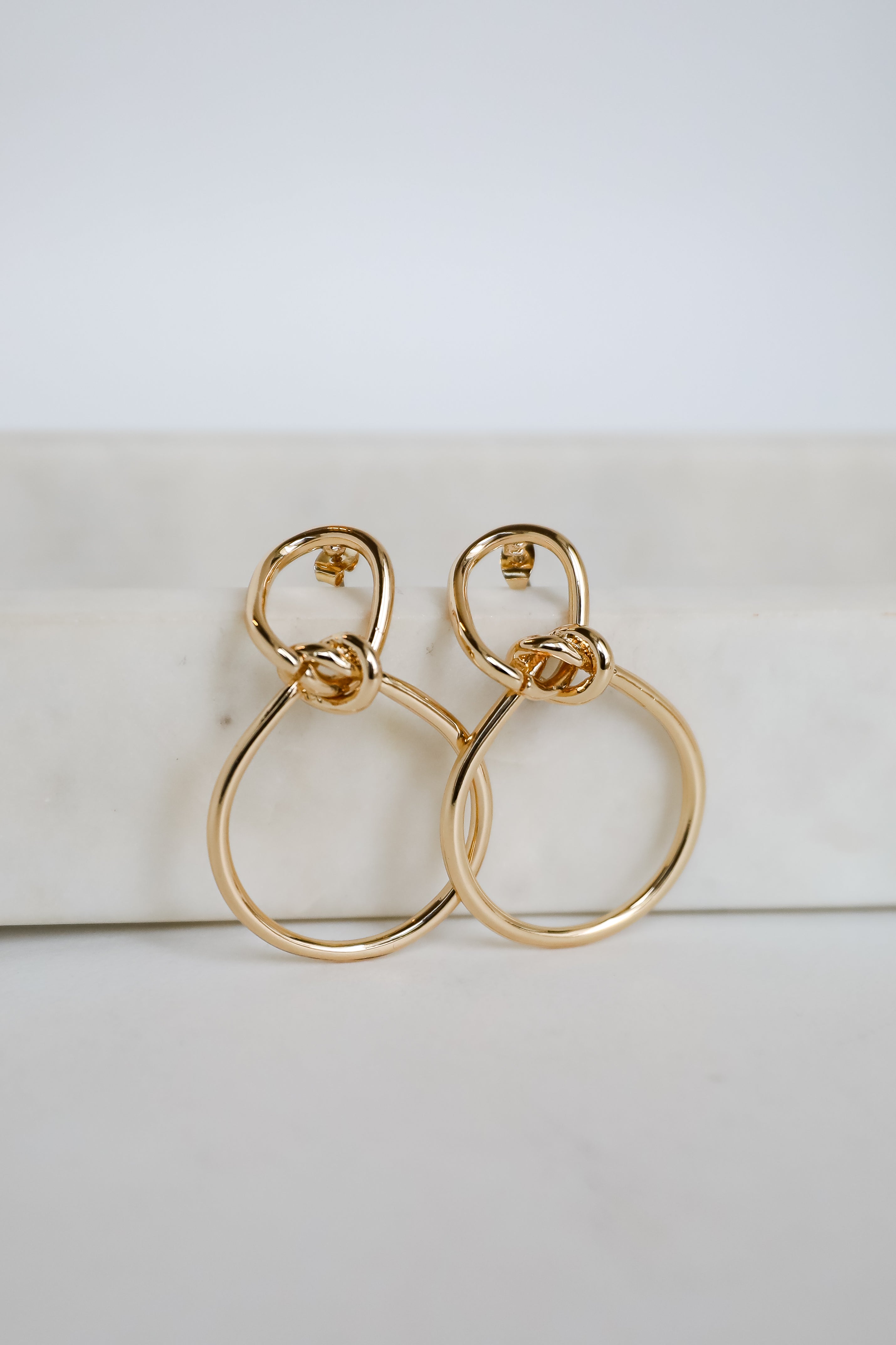 Leah Gold Statement Earrings