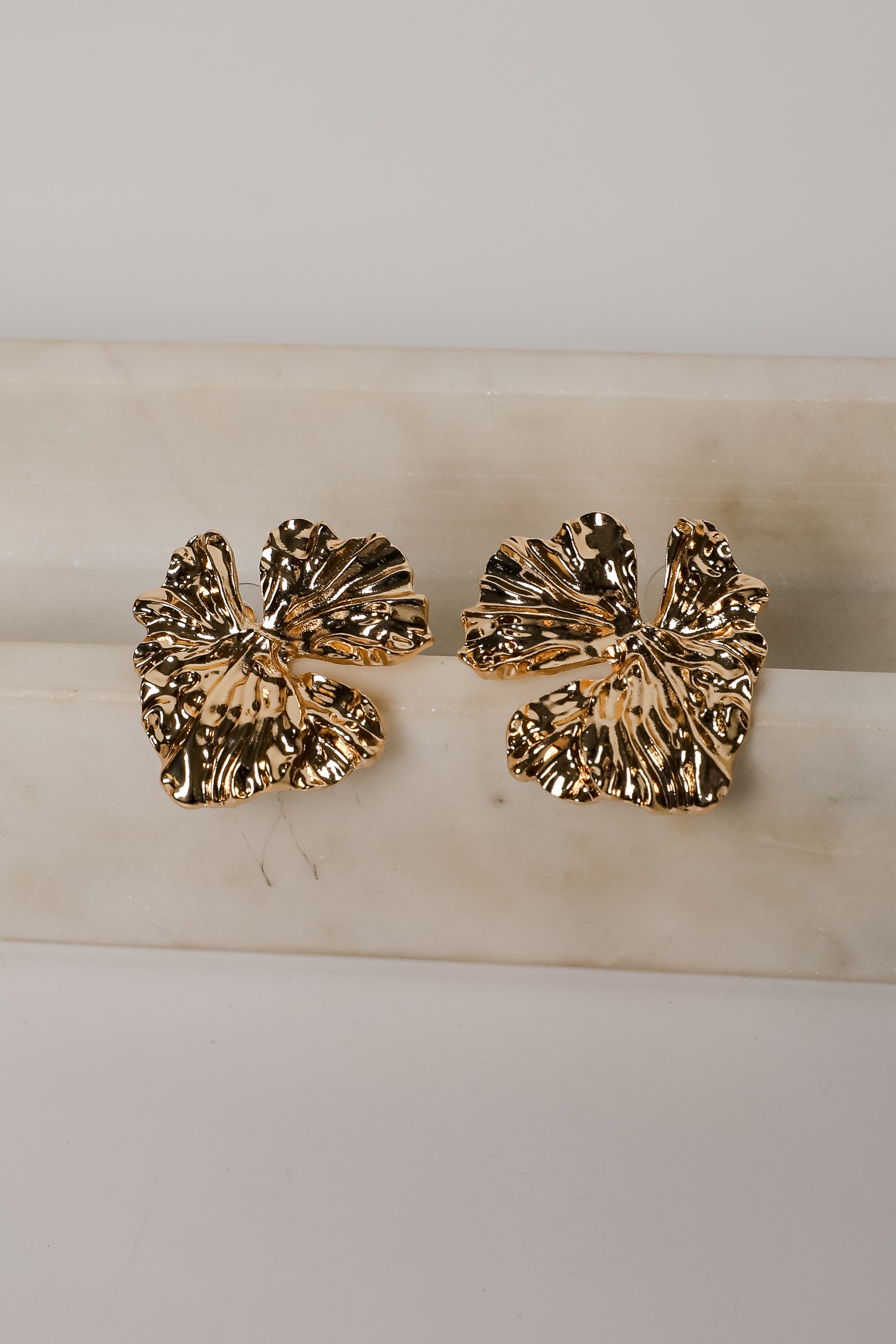 Quinn Textured Statement Earrings