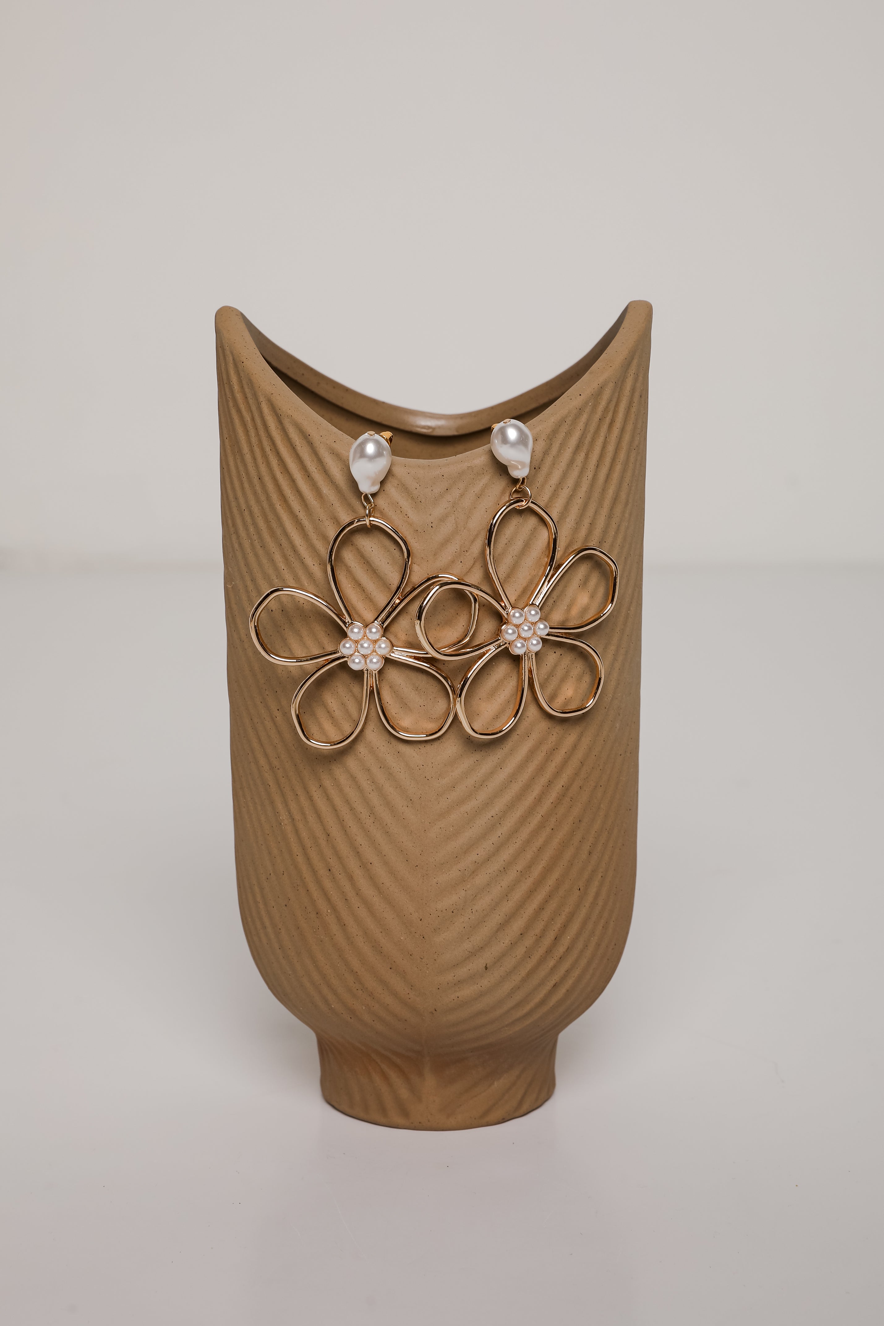 Haven Gold Flower Drop Earrings