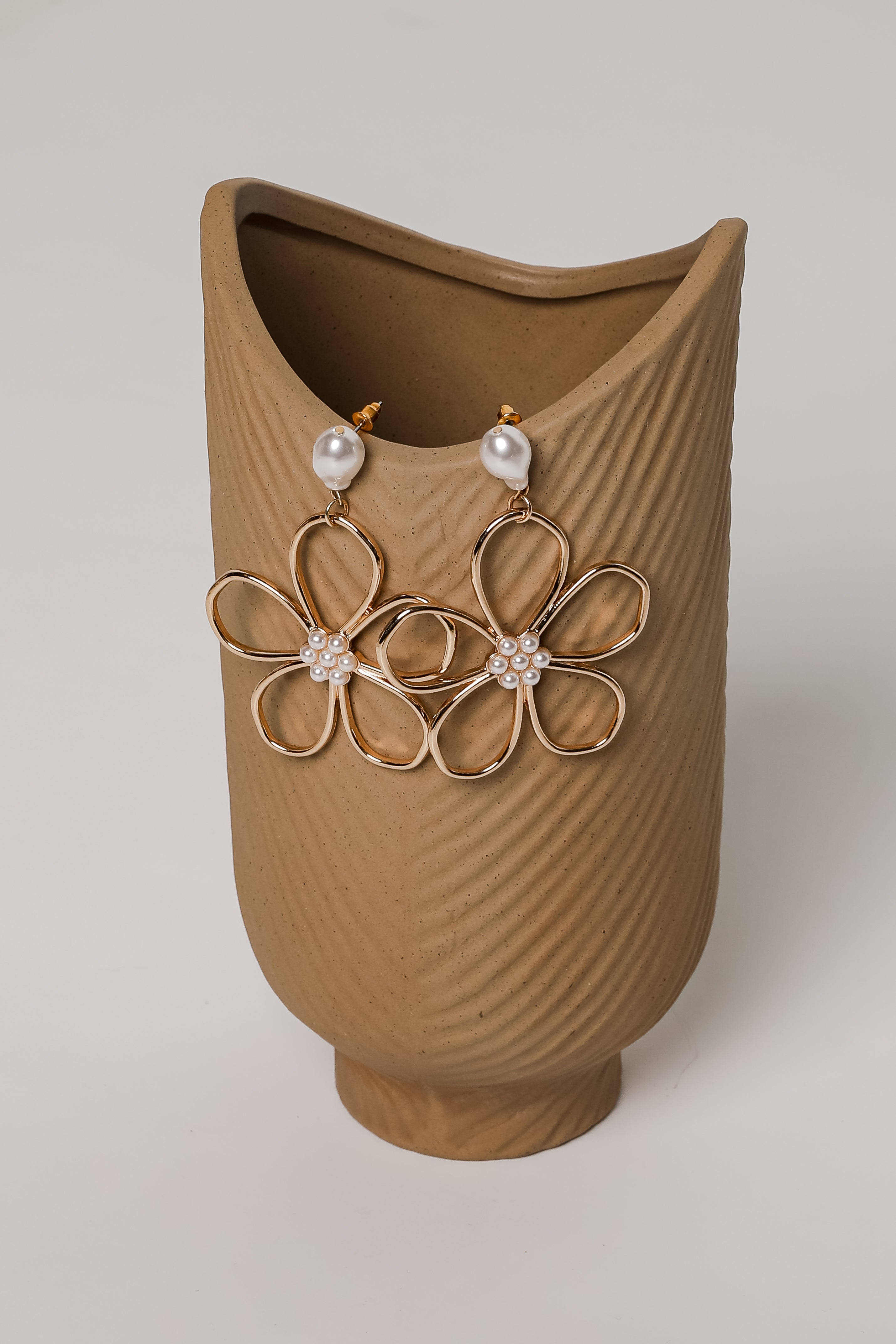 Haven Gold Flower Drop Earrings