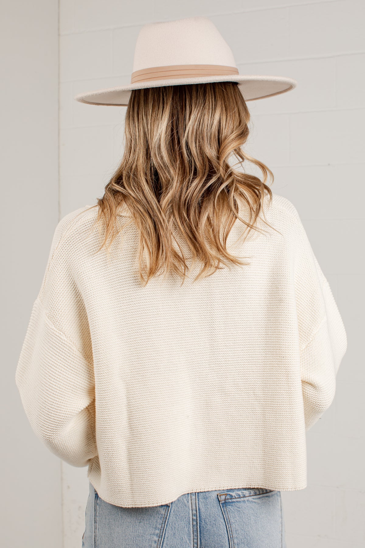 Most Requested Ivory Collared Sweater