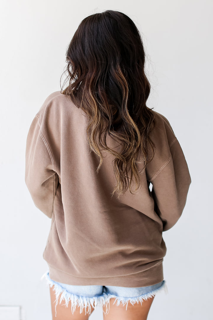 Brown Nashville Tennessee Pullover back view