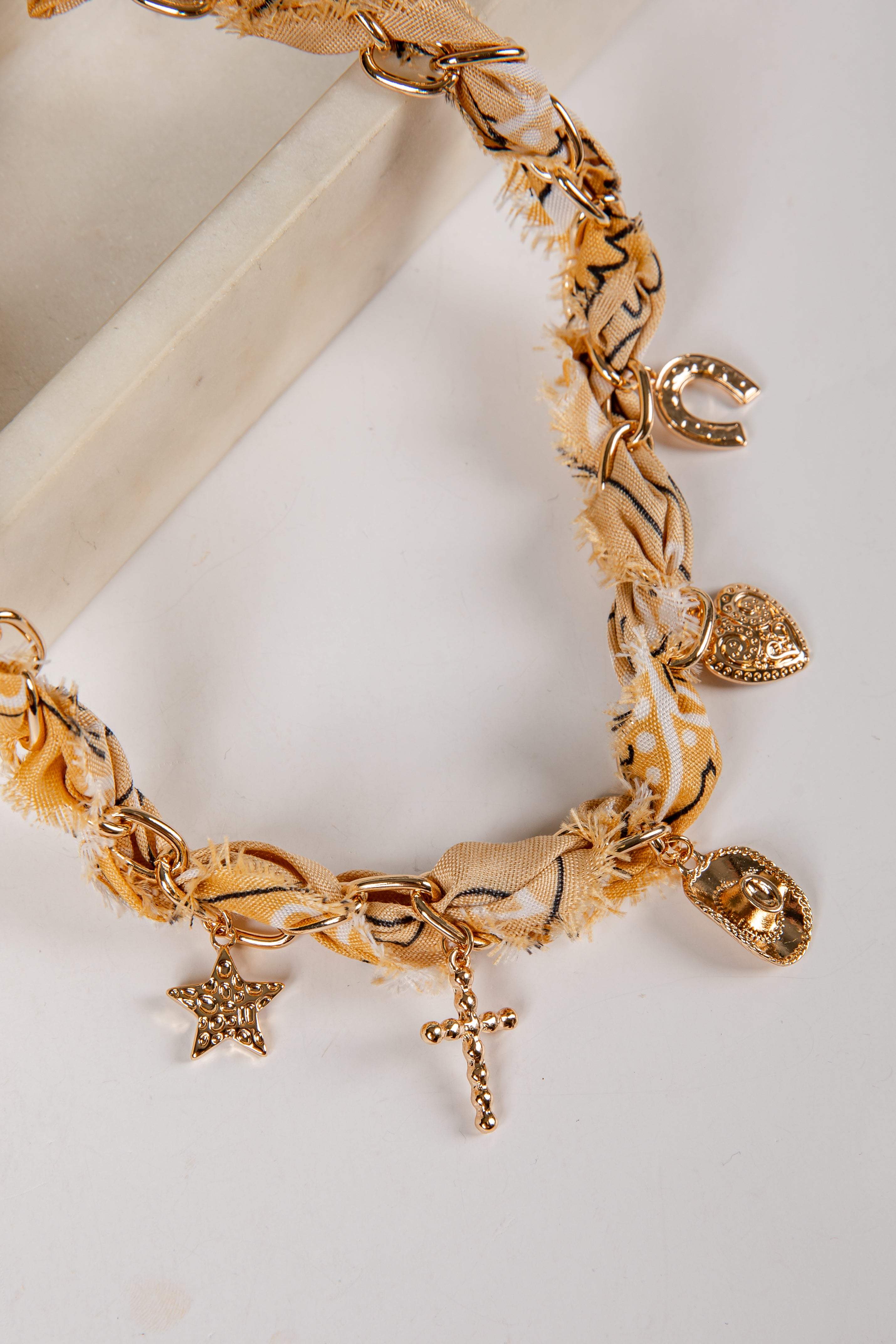 gold charm necklaces