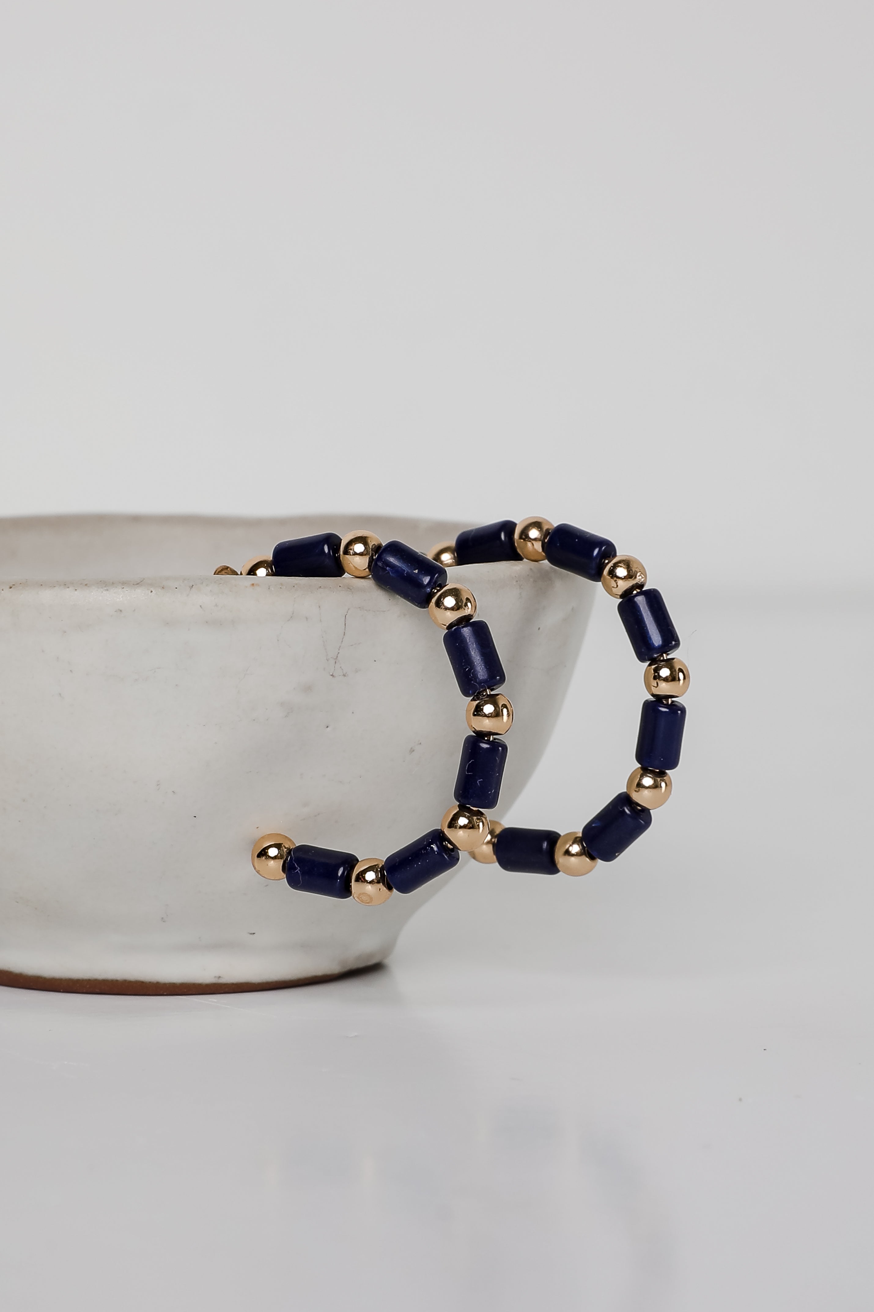 Sadie Beaded Hoop Earrings