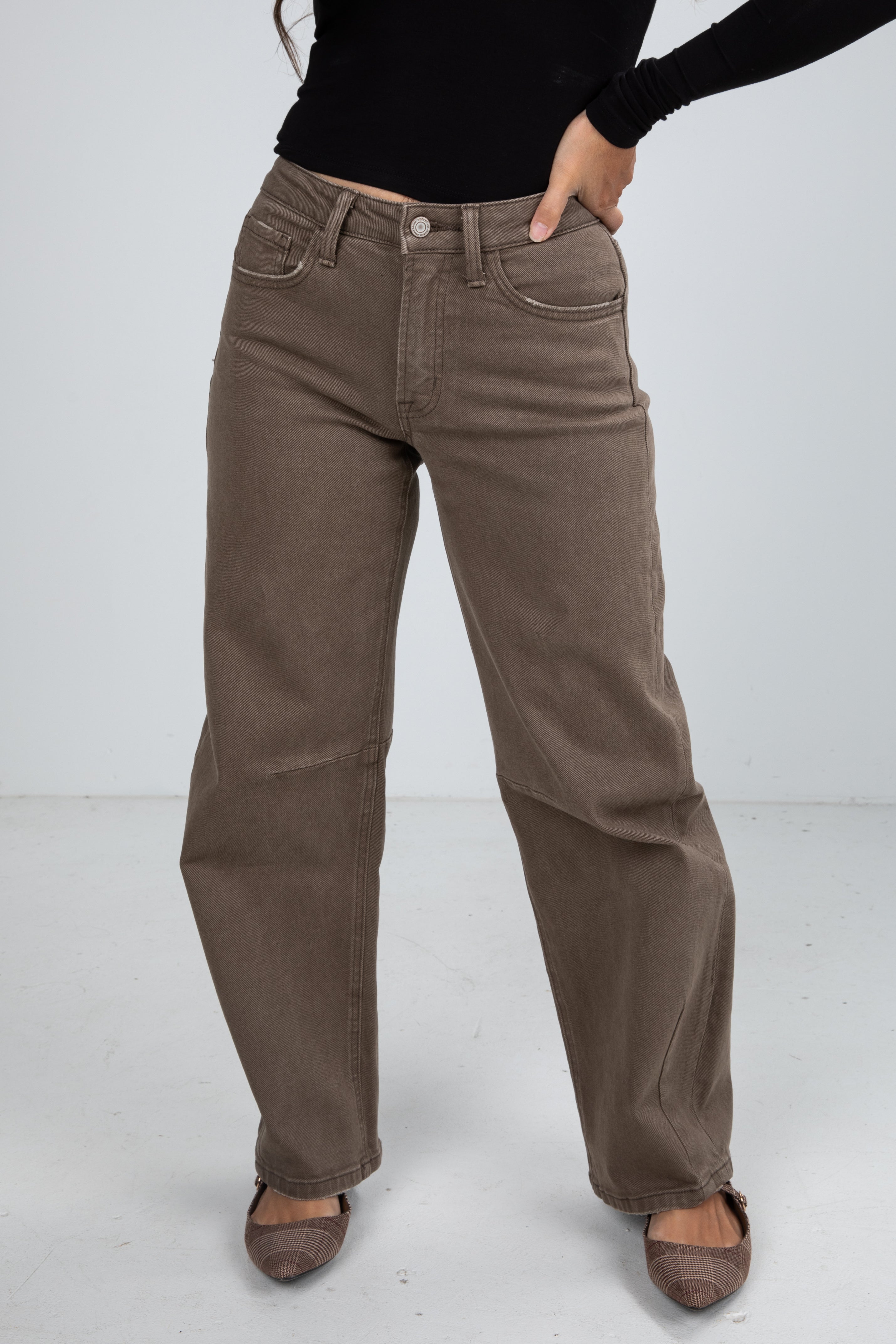 womens barrel jeans