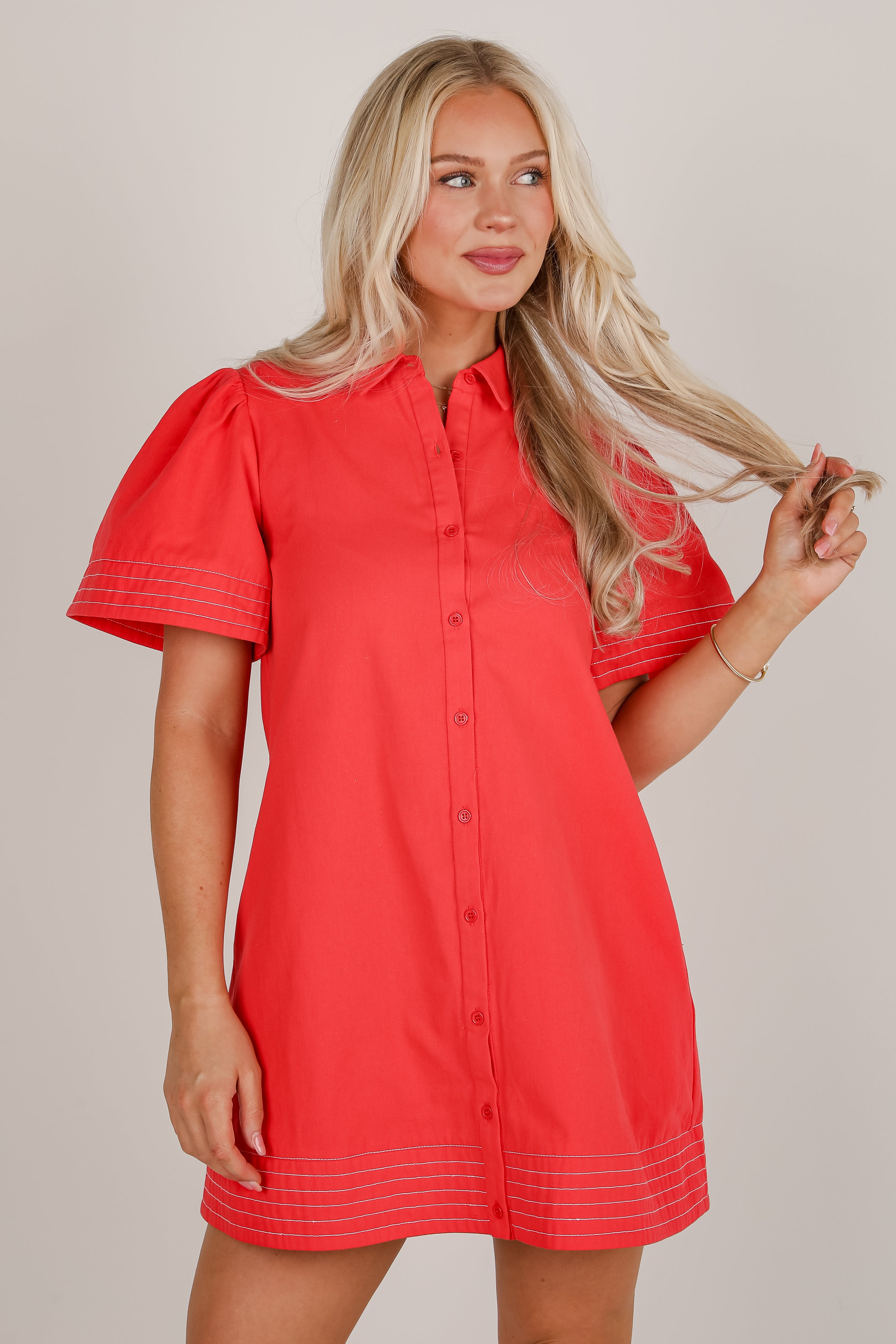 Feeling So Free Red Mini Dress