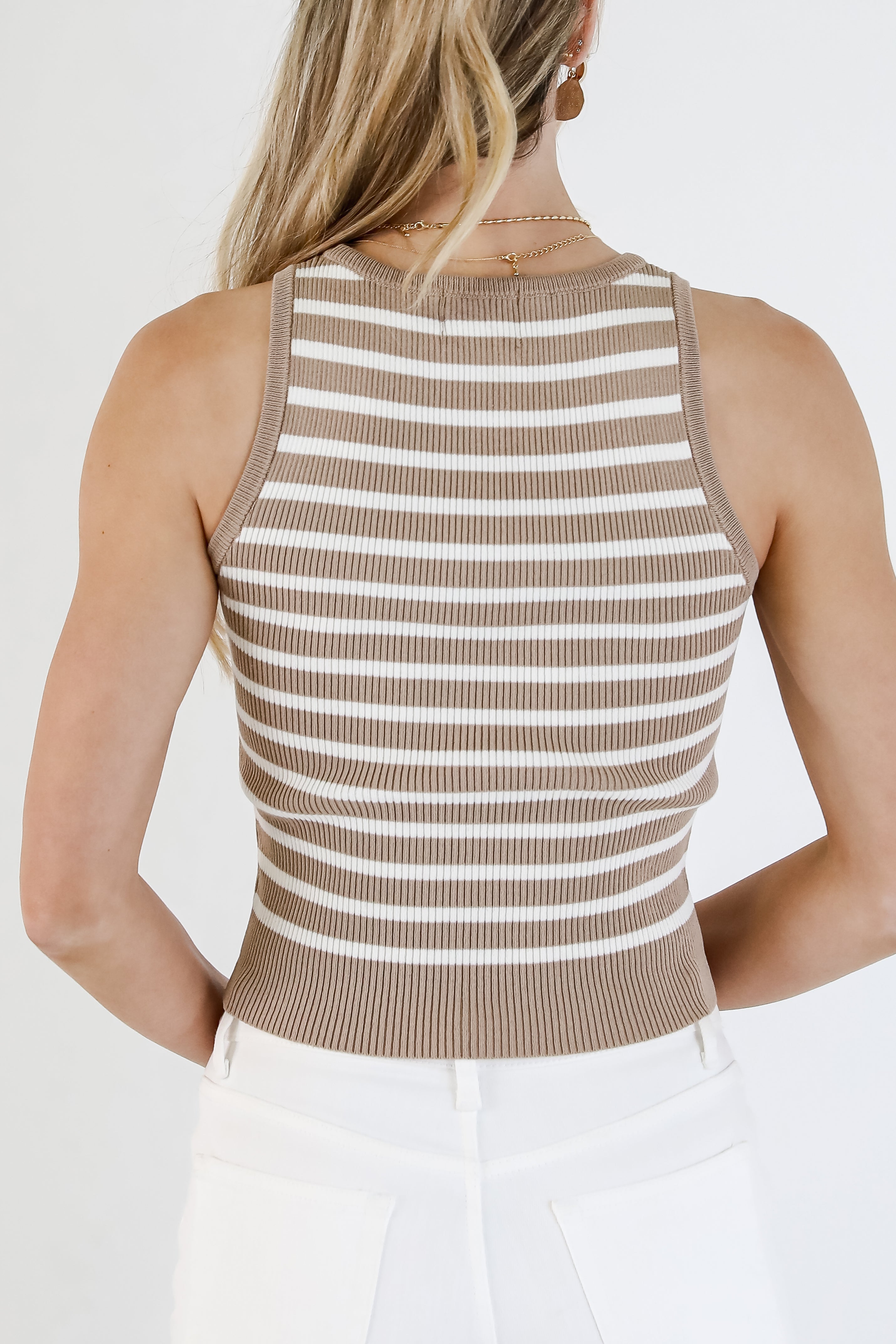 Jenna Striped Knit Tank