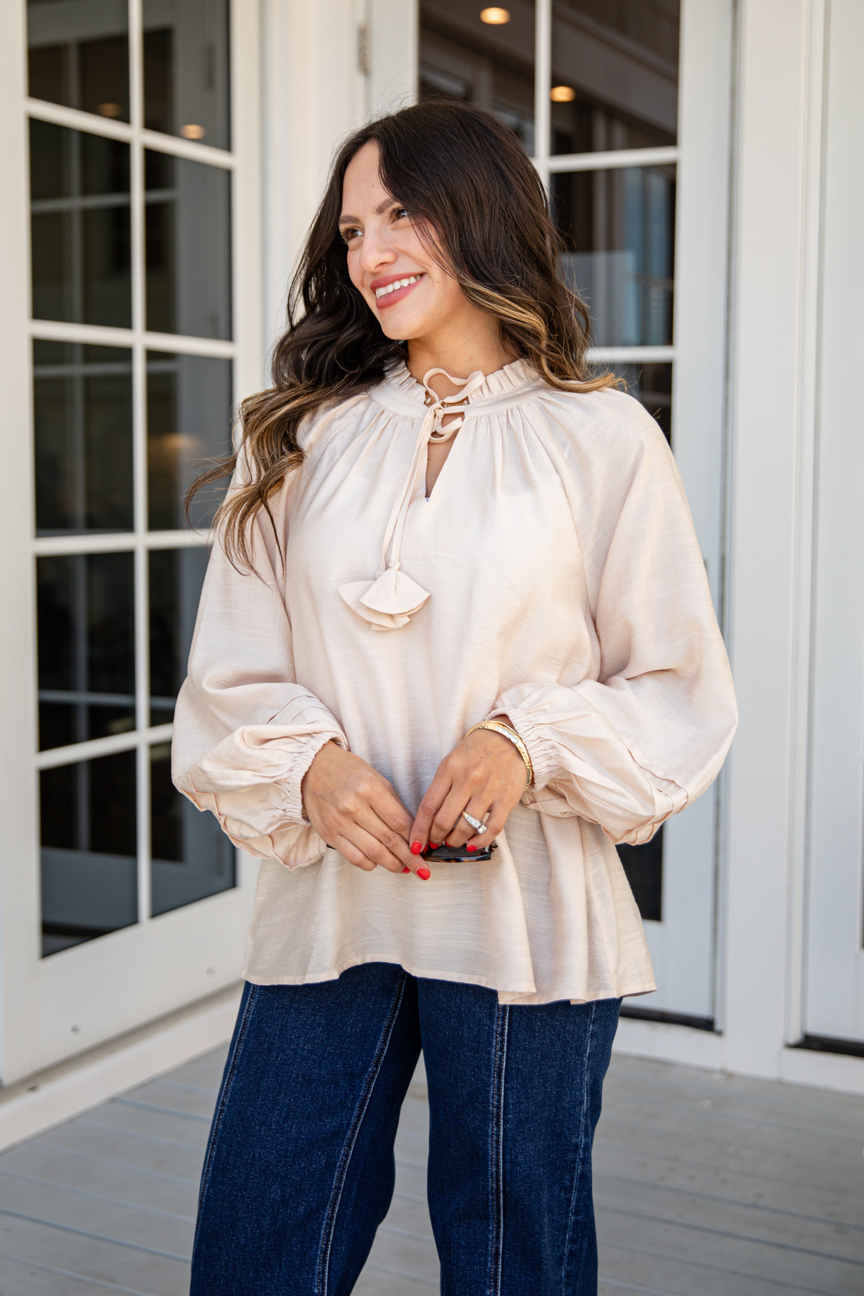 Easy Going Ruffle Blouse