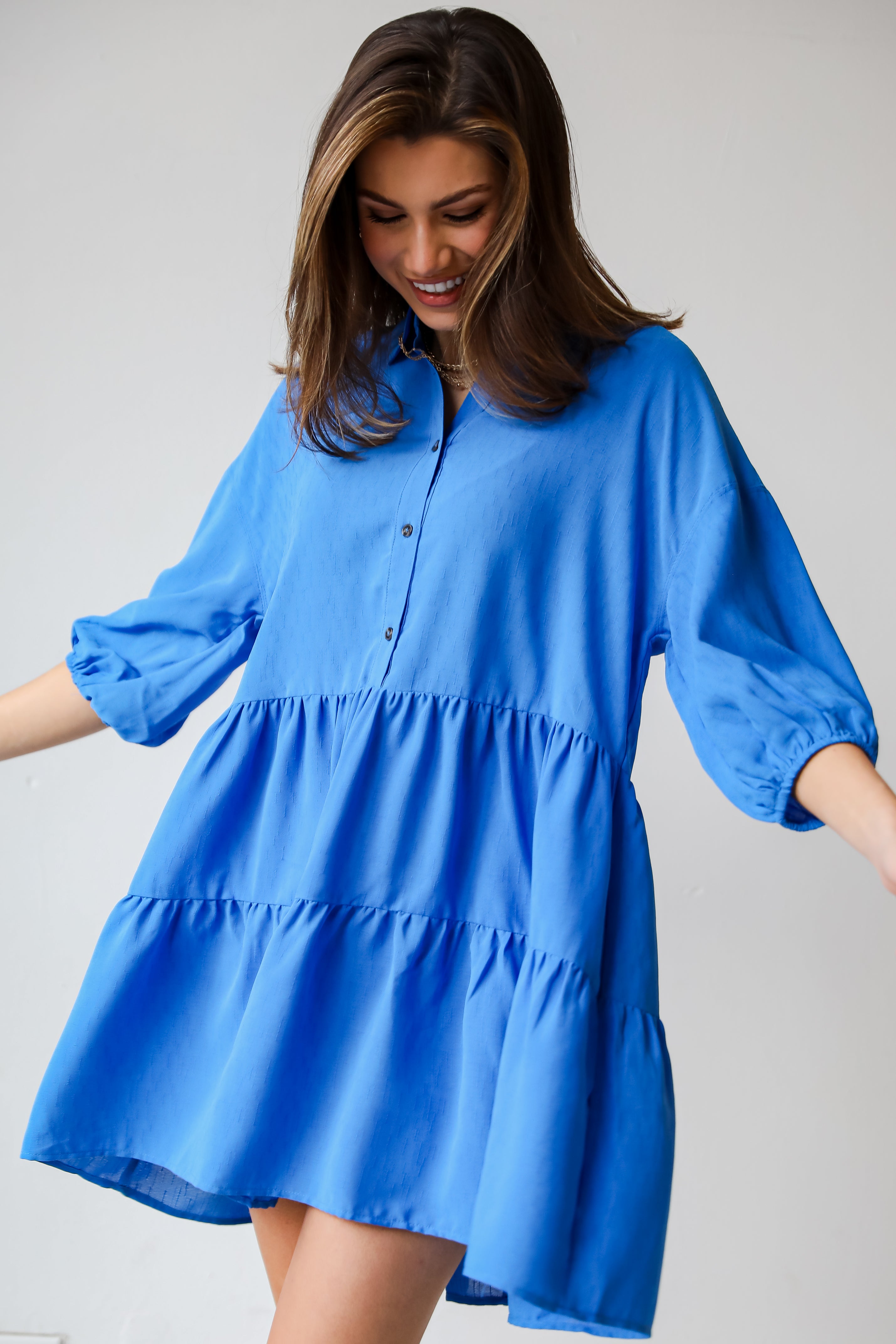 Adorably Admired Tiered Mini Babydoll Dress